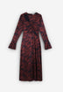 VESTIDO MIDI SATINADO ANIMAL PRINT