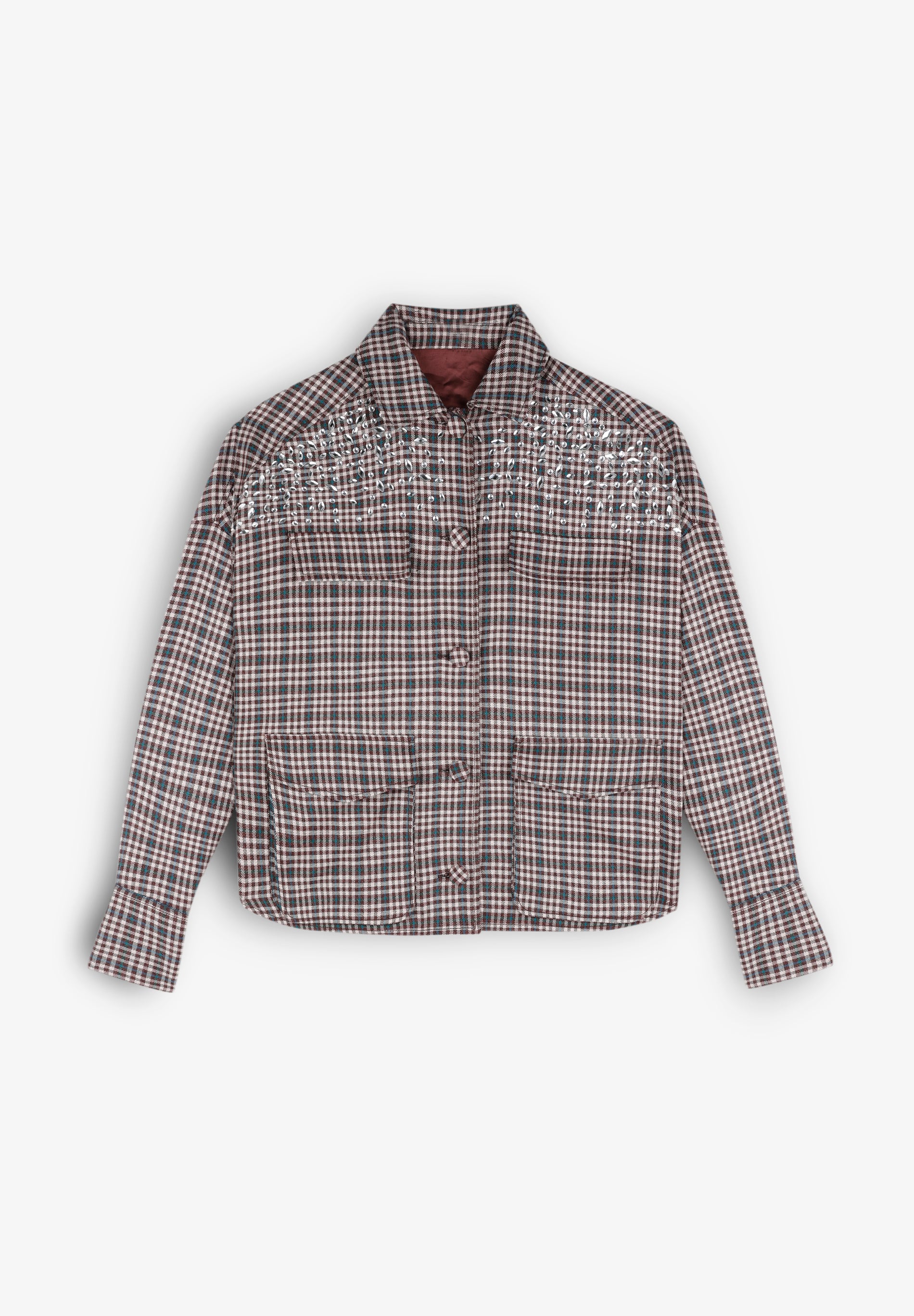 CHAQUETA CUADROS CRISTALES