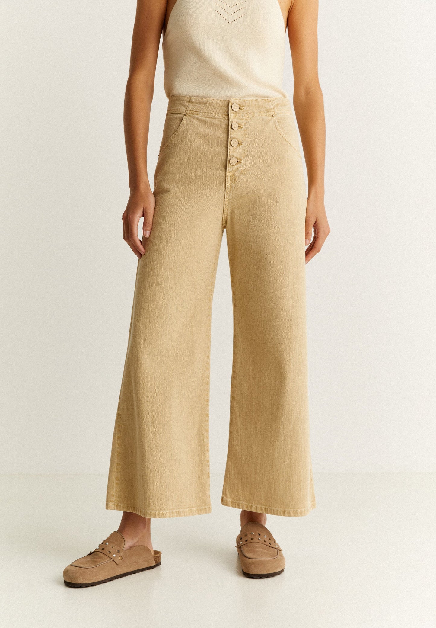 JEANS CULOTTE BOTONES