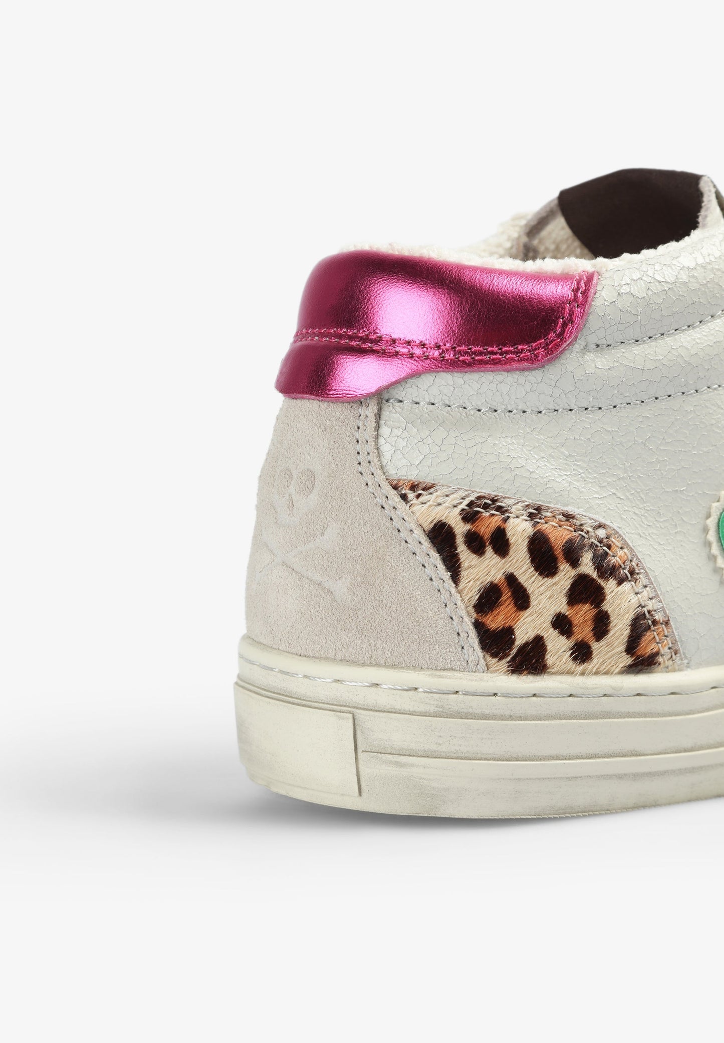 SNEAKERS ALTAS DETALLES METALIZADOS