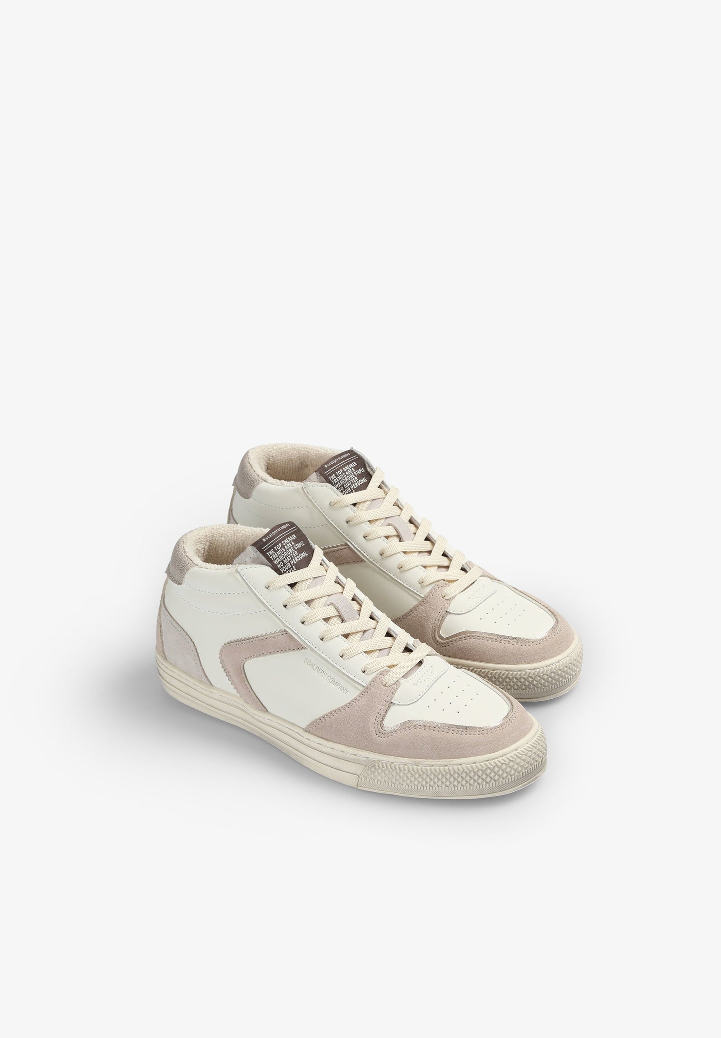 SNEAKERS ALTAS DETALLES SERRAJE