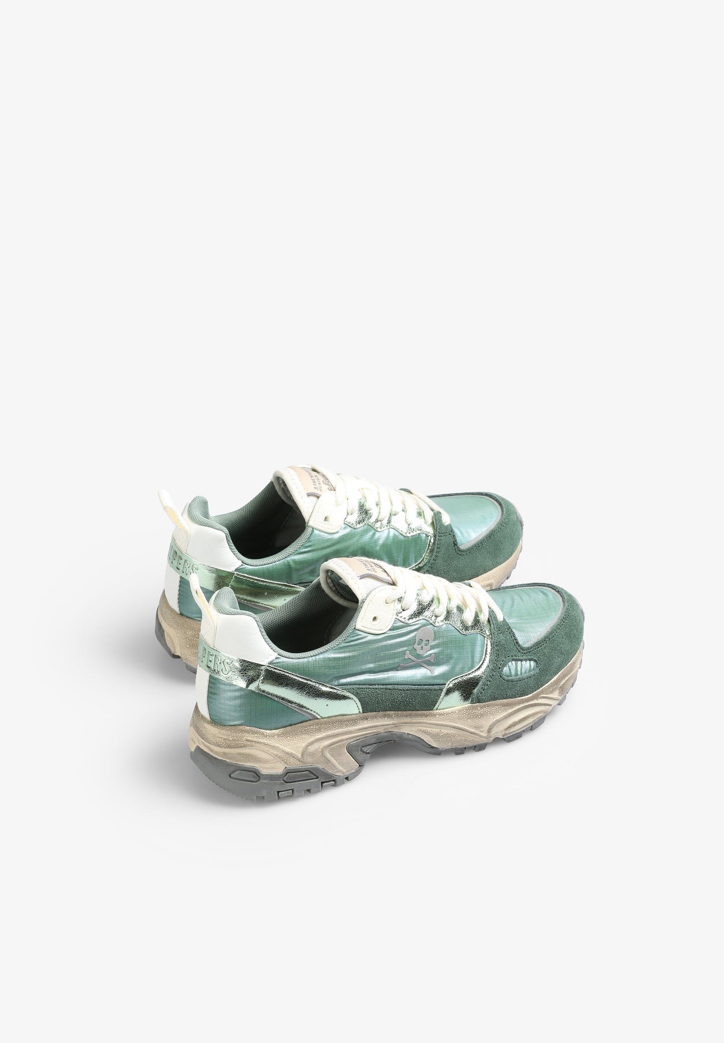 SNEAKERS COMBINADA METALIZADA