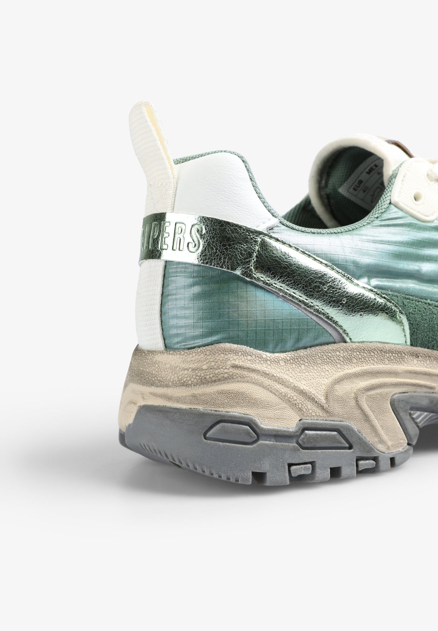 SNEAKERS COMBINADA METALIZADA