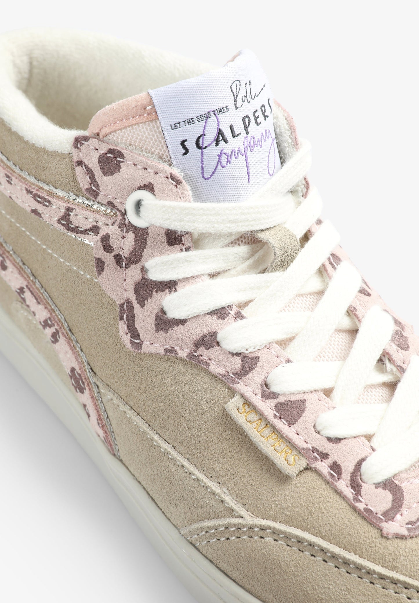 SNEAKERS ANIMAL PRINT DETALLE METALIZADO