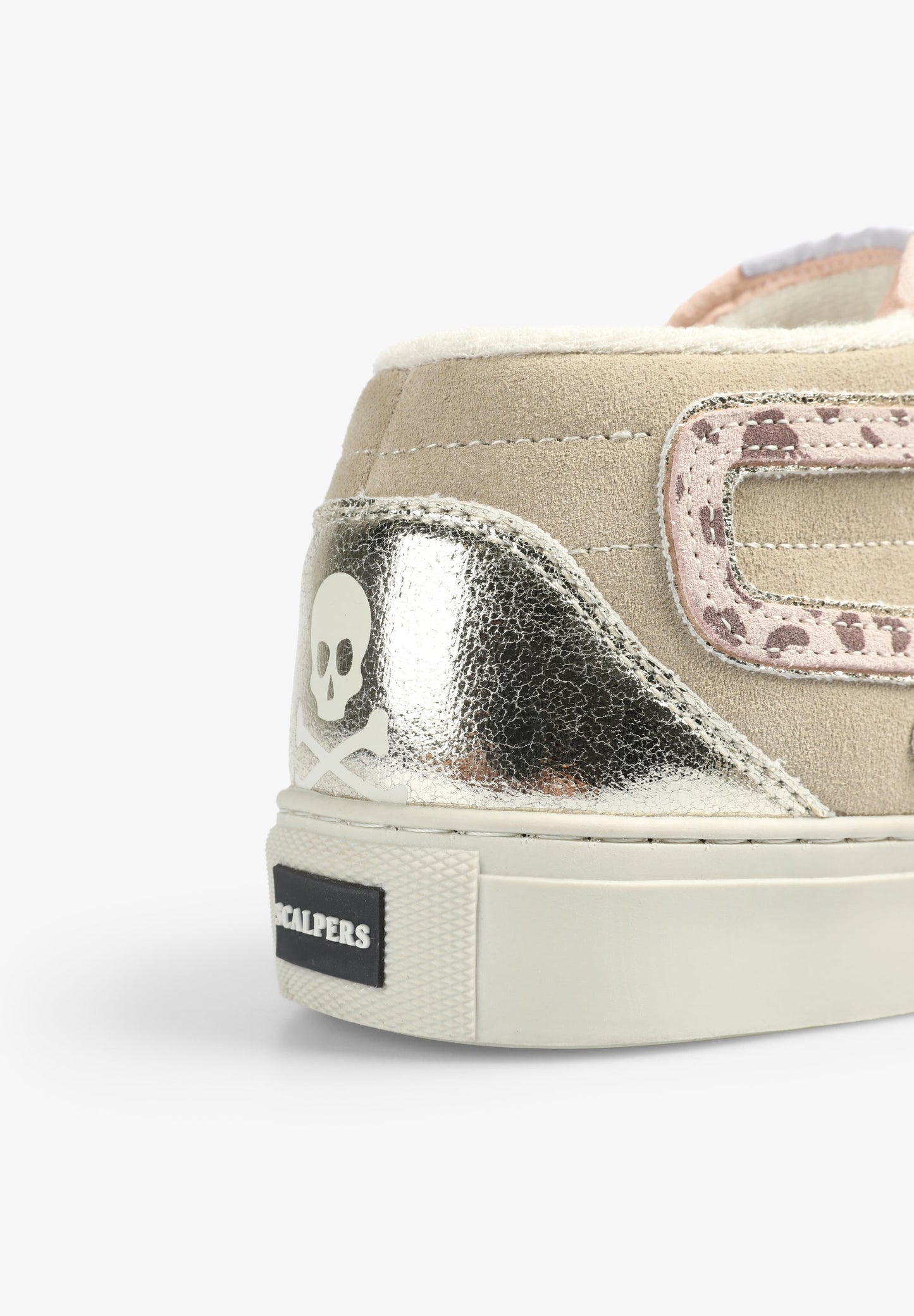 SNEAKERS ANIMAL PRINT DETALLE METALIZADO