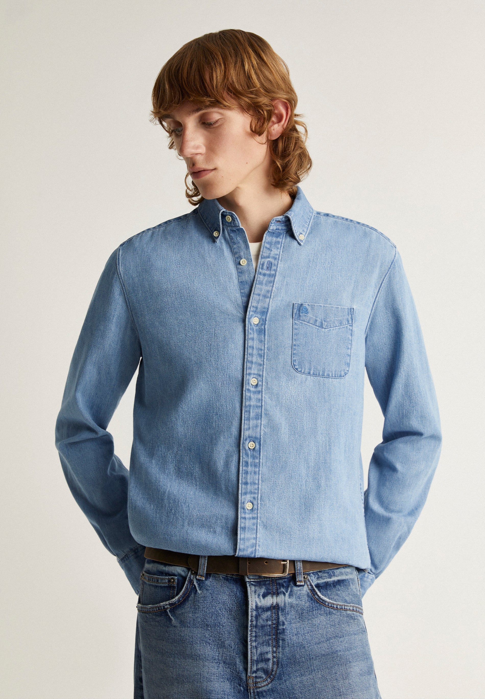 CAMISA DENIM BOLSILLO