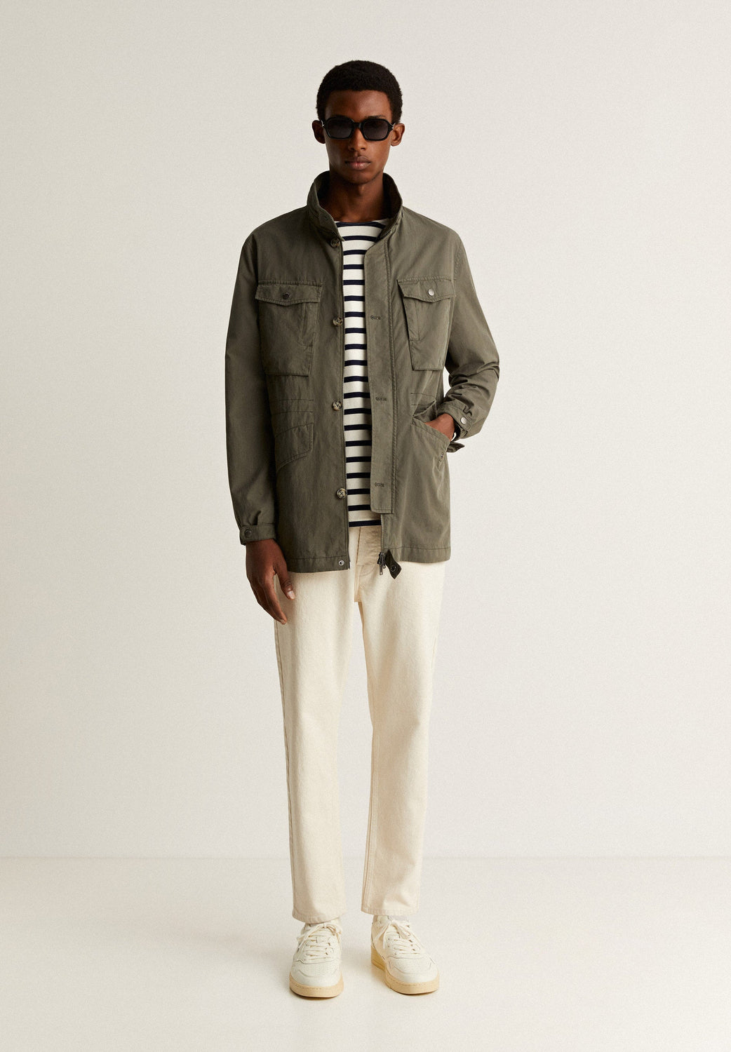 Chaqueta Militar Sahariana Hombre Scalpers Parka Scalpers Chaqueta