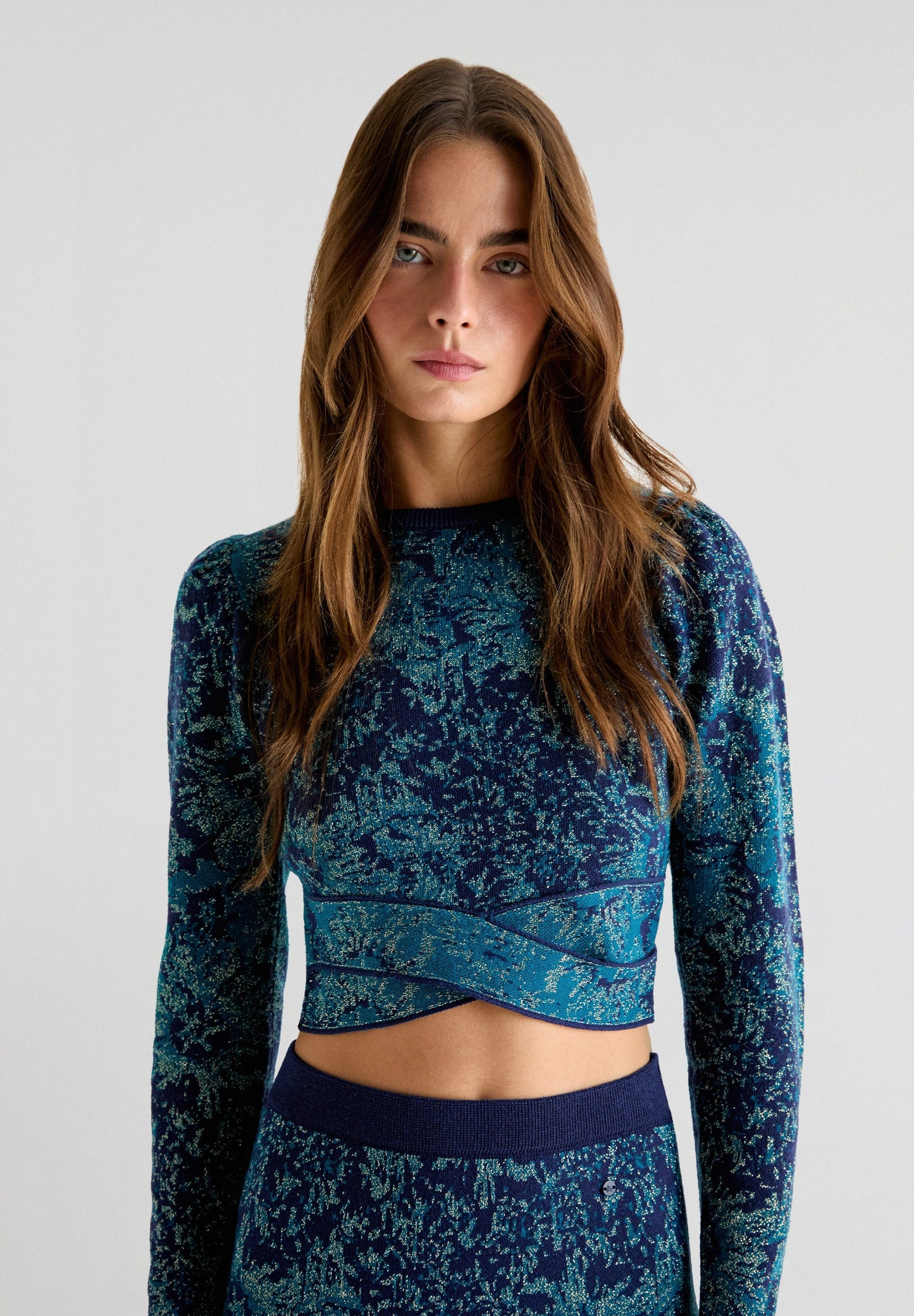 TOP PUNTO FLORES LUREX