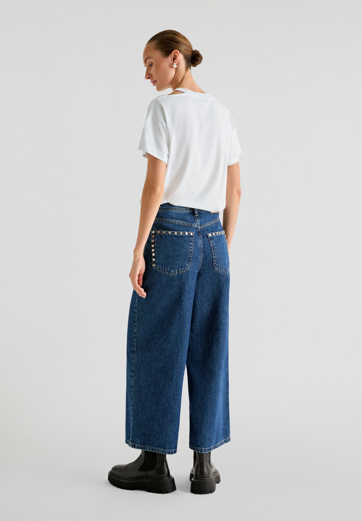 JEANS CULOTTE TACHAS