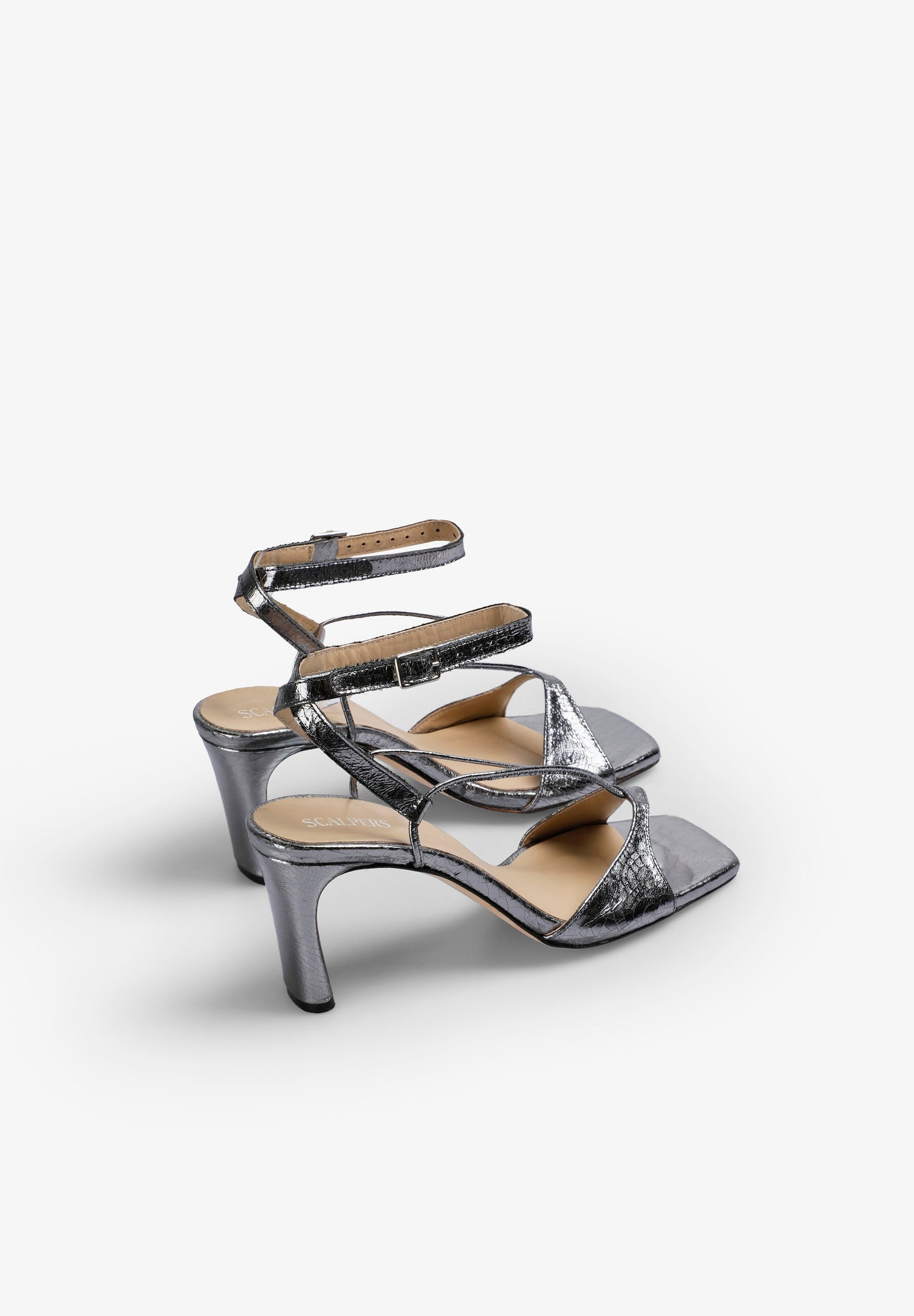 SANDALIAS TACÓN METALIZADAS