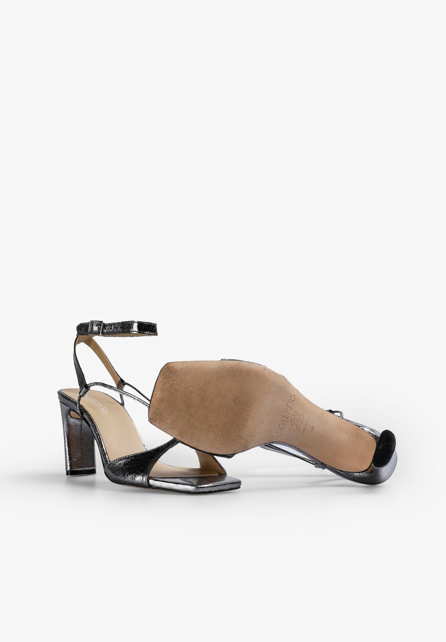 SANDALIAS TACÓN METALIZADAS