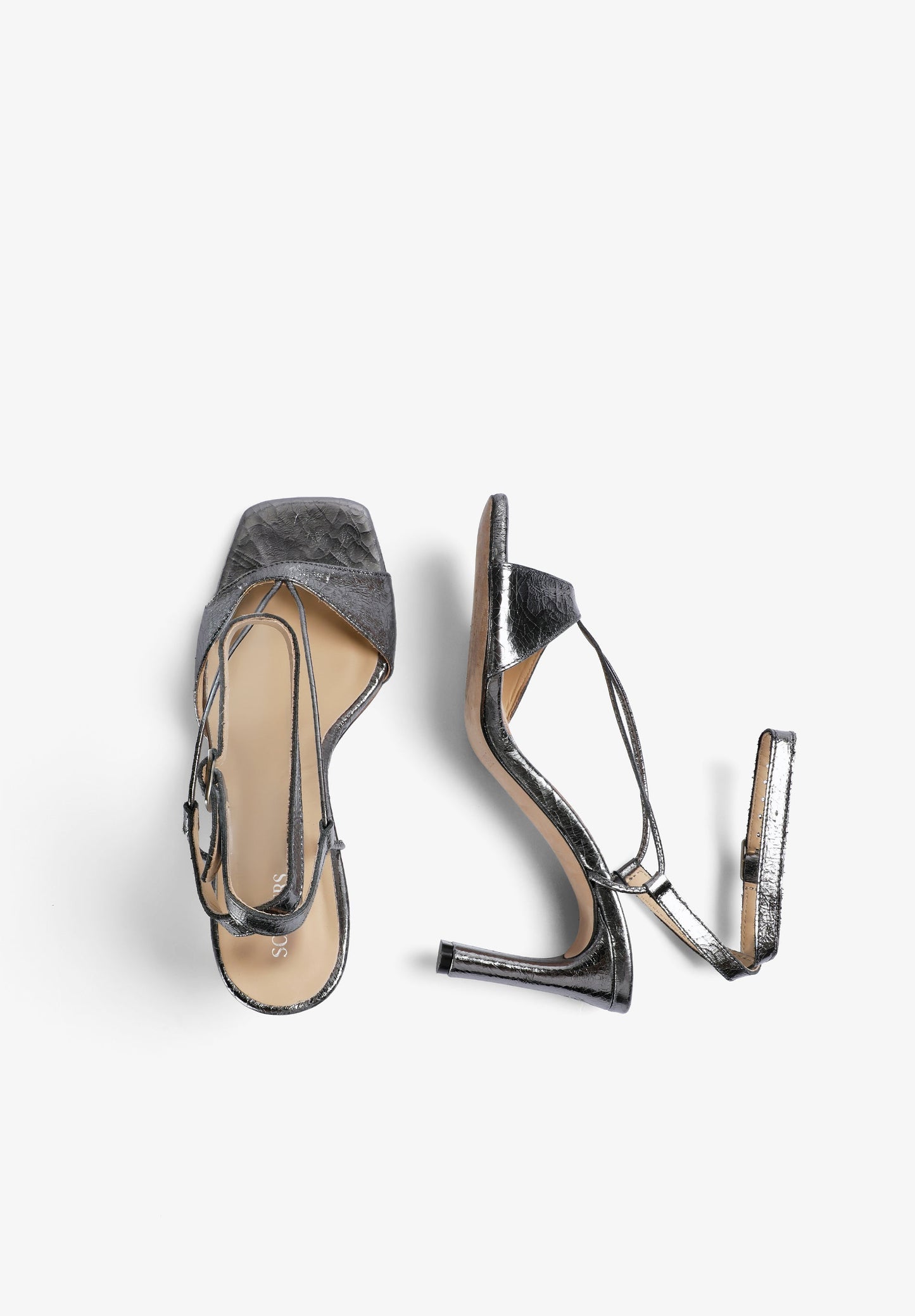 SANDALIAS TACÓN METALIZADAS