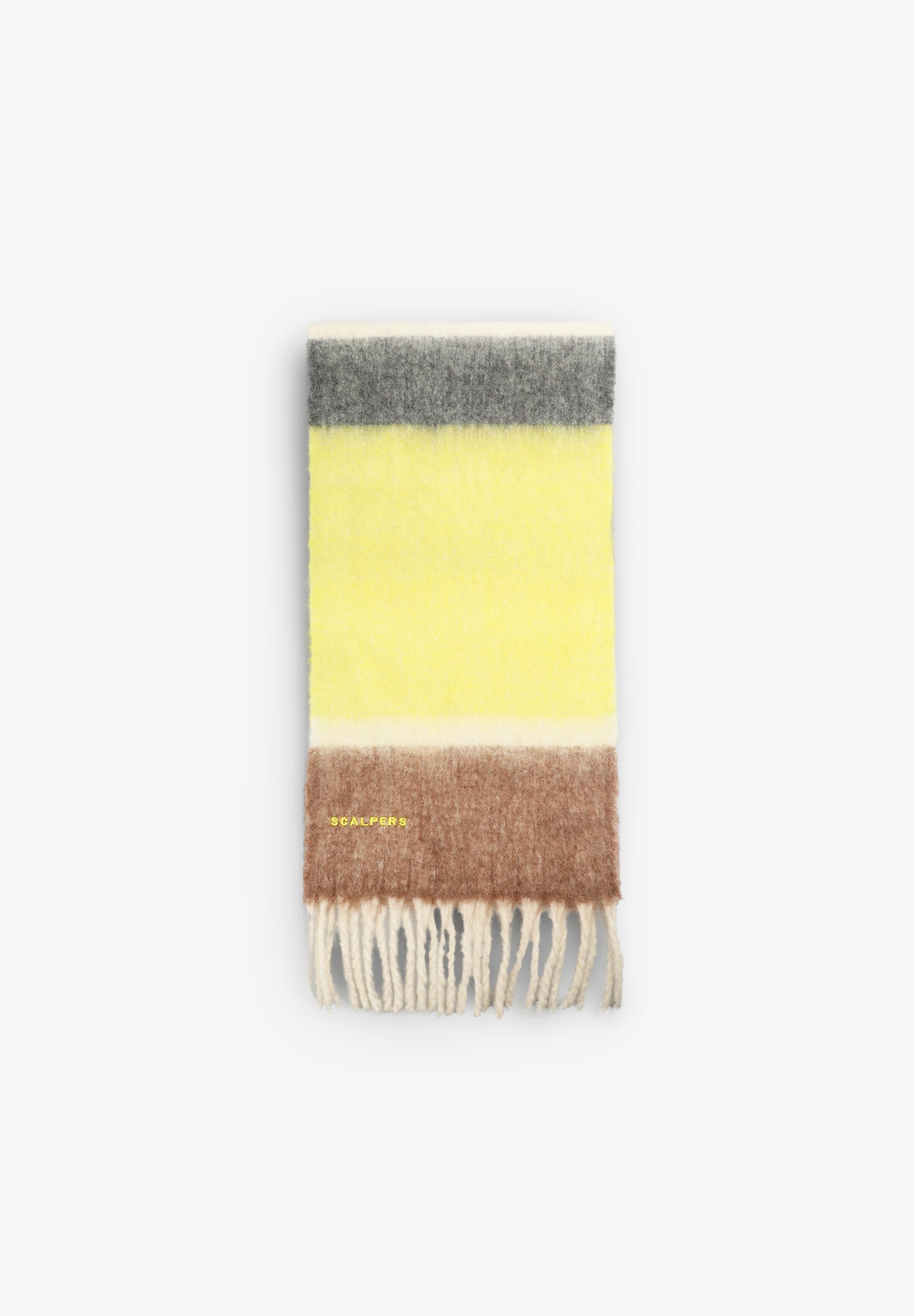 BUFANDA RAYAS FLECOS
