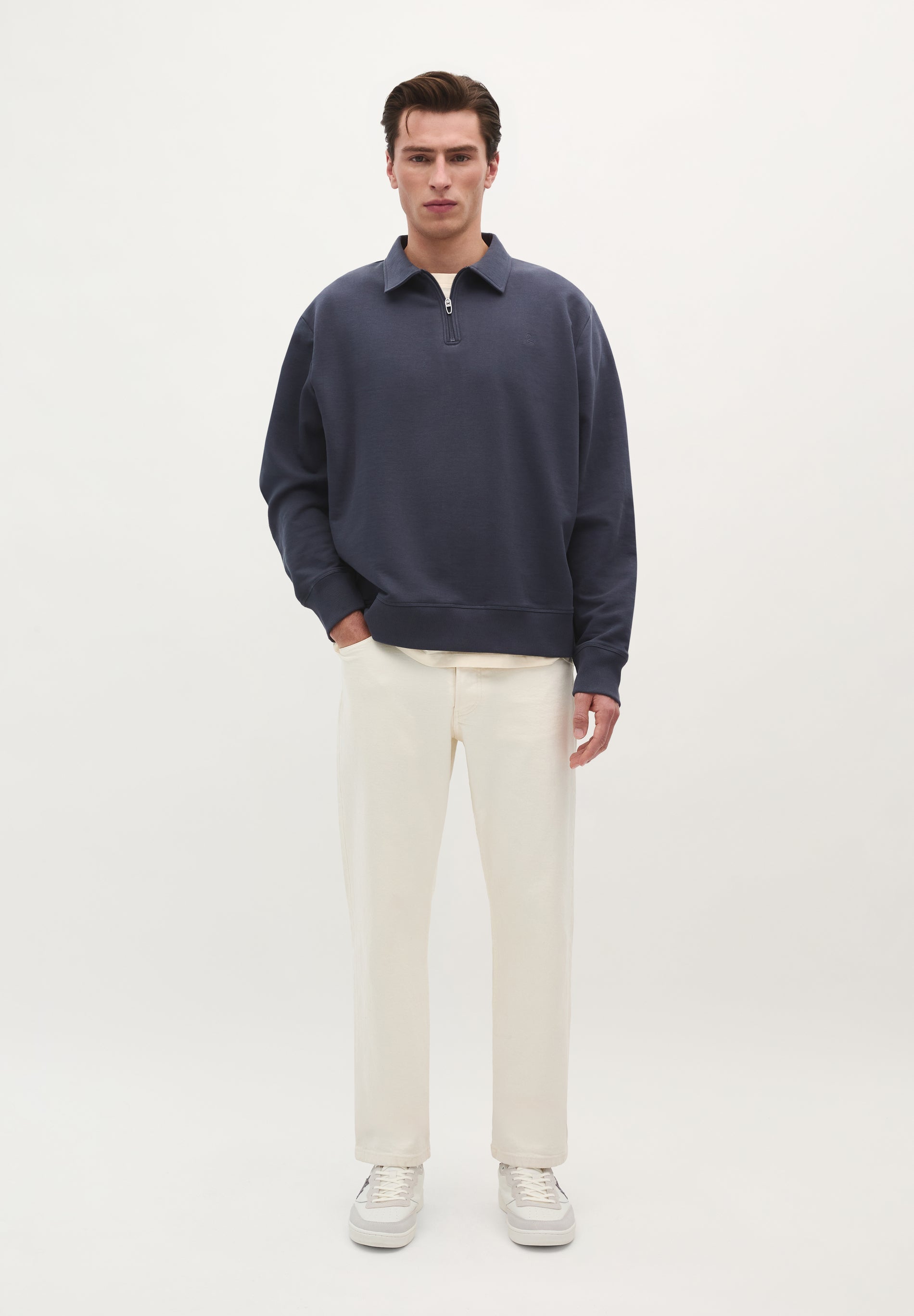 SCEASY MID ZIPPER SWEATER