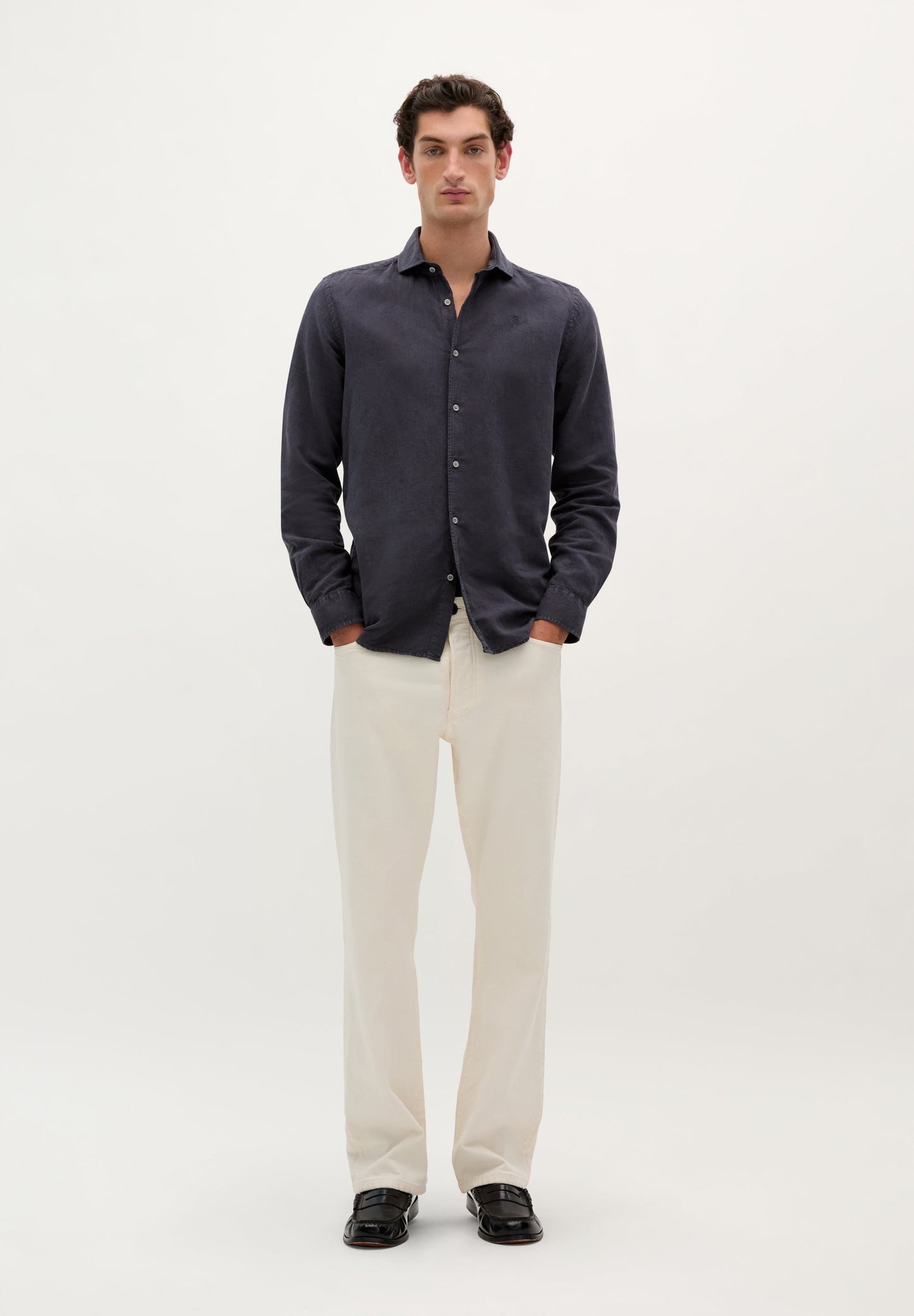 CAMISA LINO CALAVERA