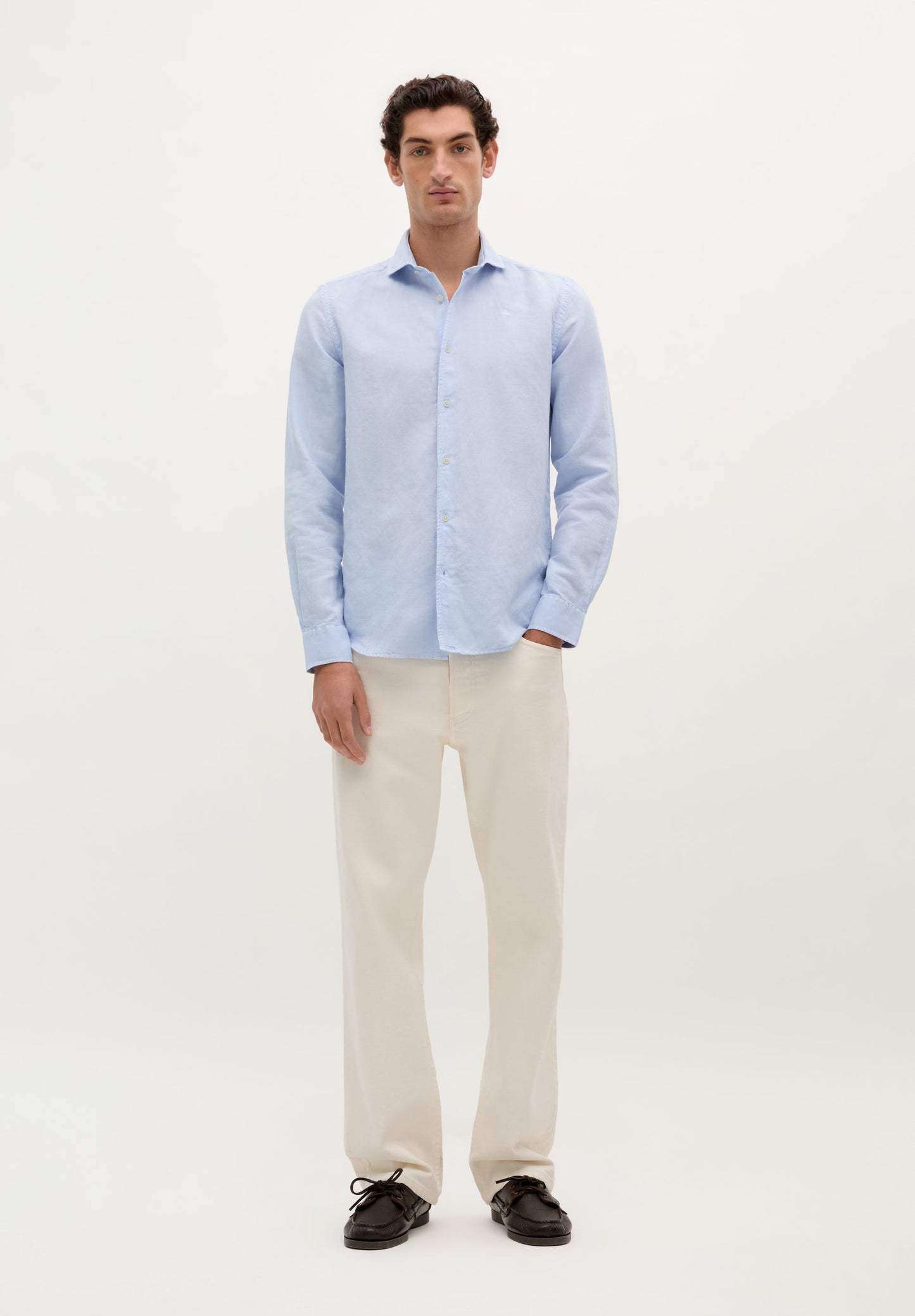 CAMISA LINO CALAVERA