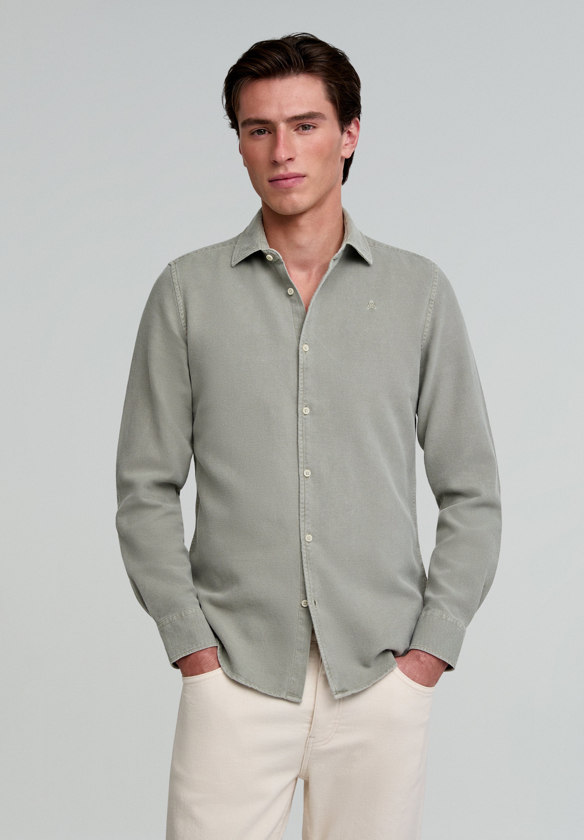 CAMISA PIQUÉ CALAVERA