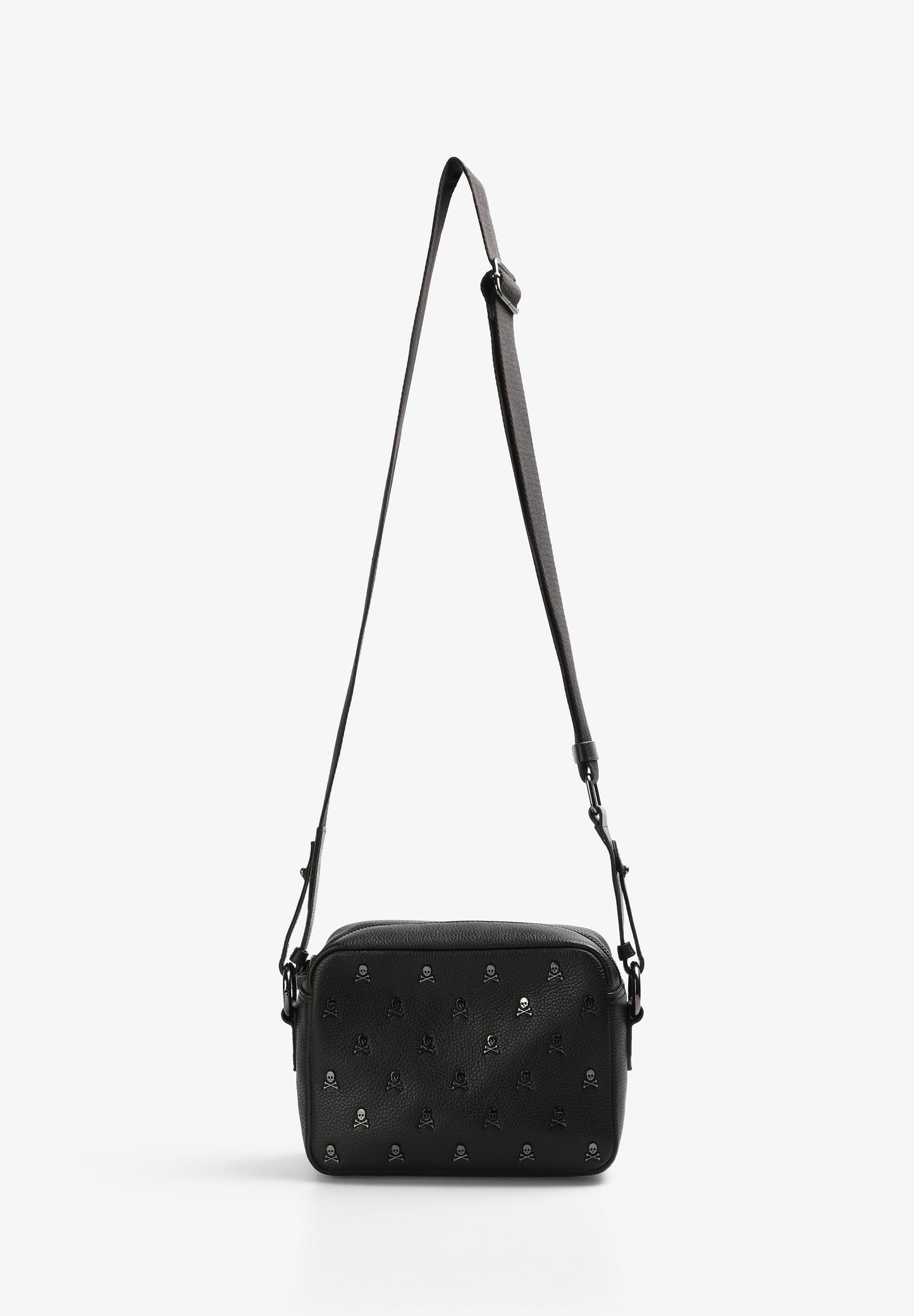 BOLSO PIEL BANDOLERA CALAVERAS ALL OVER