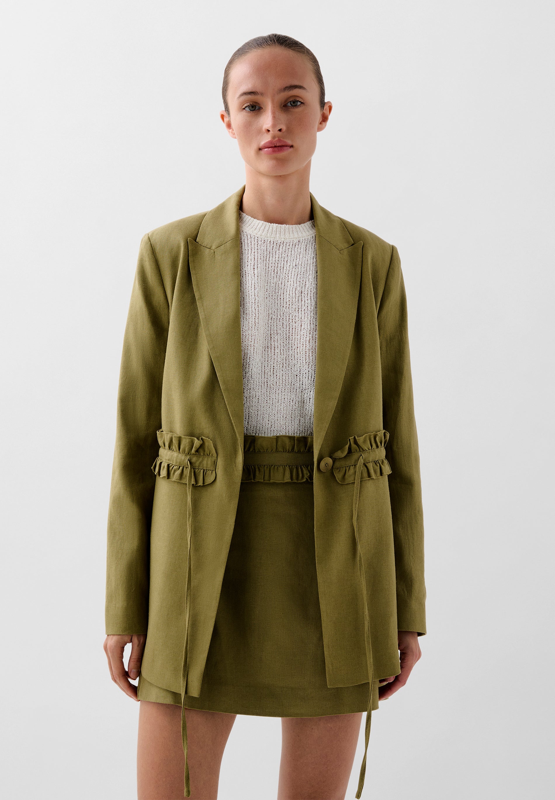 BLAZER FRUNCE CINTURA