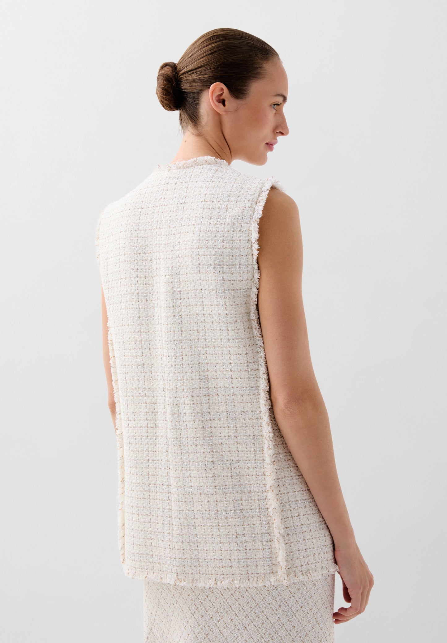 CHALECO RÚSTICO HILO METALIZADO