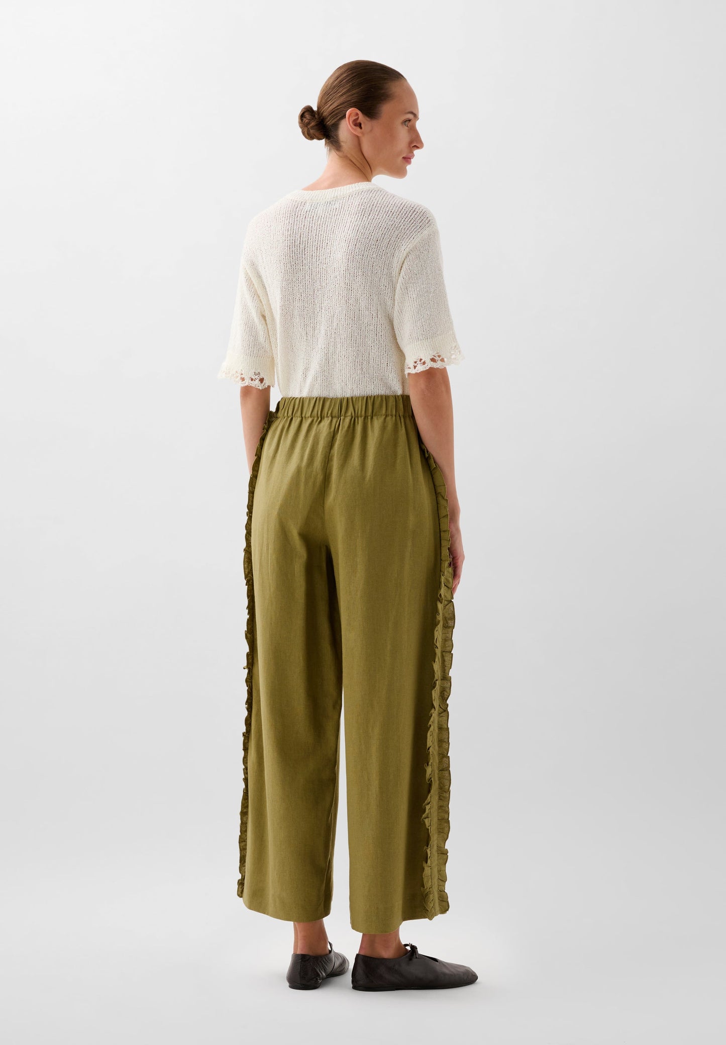 PANTALÓN LINO VOLANTES