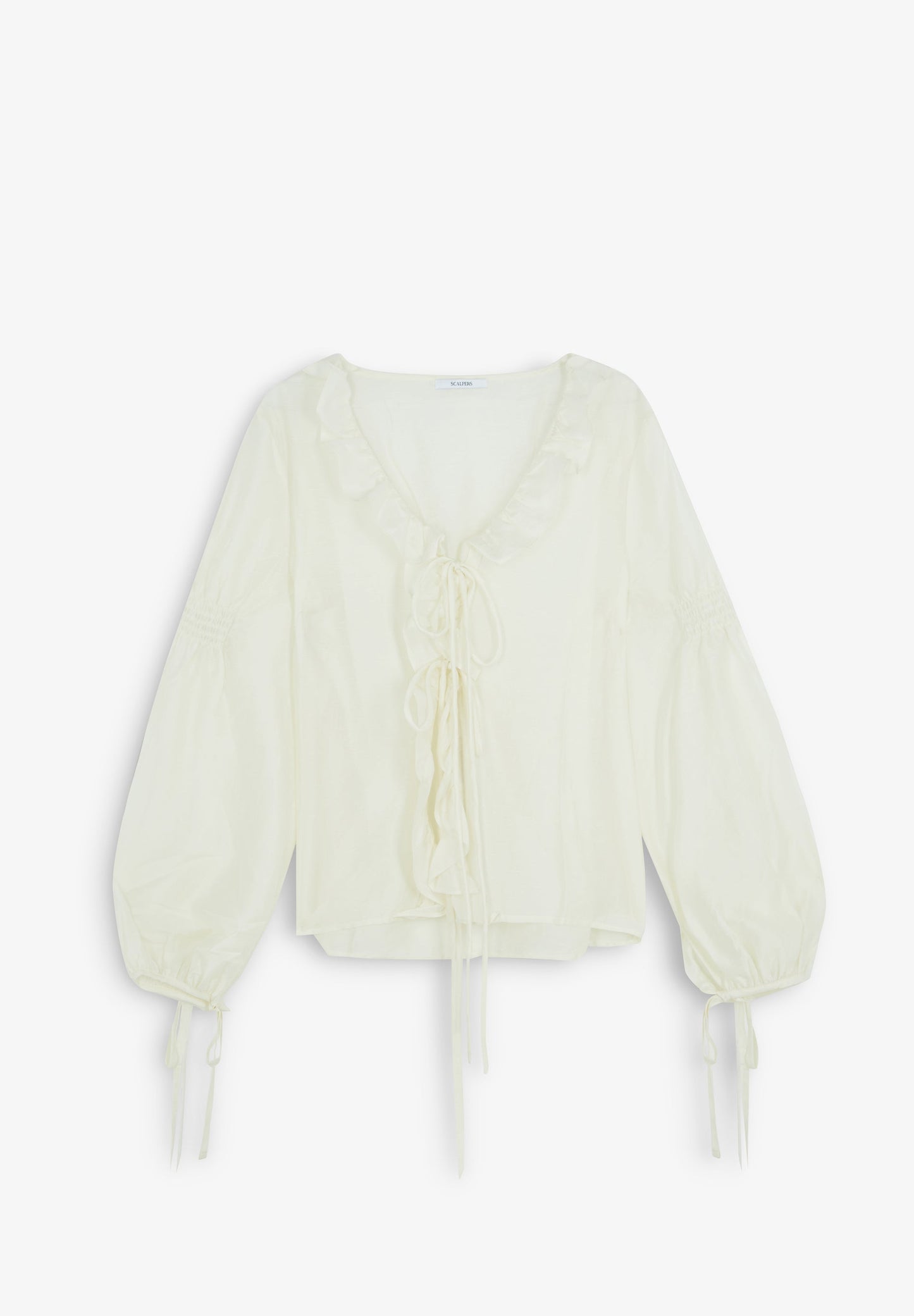 BLUSA VOLANTES  FRUNCES