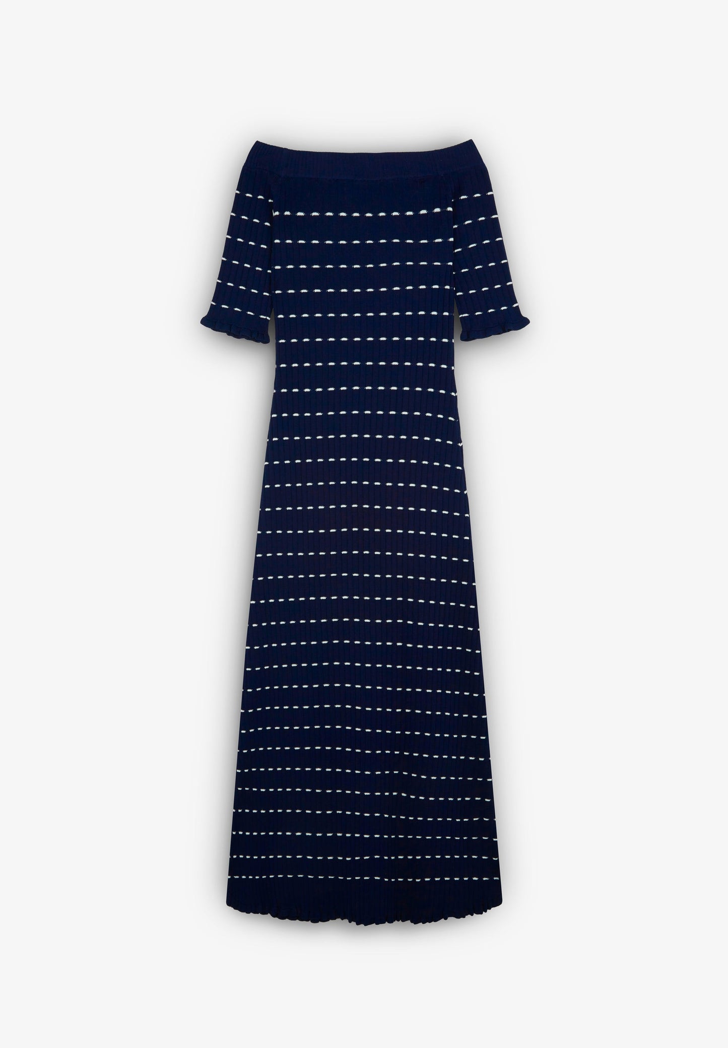 VESTIDO PUNTO HOMBROS DESCUBIERTOS