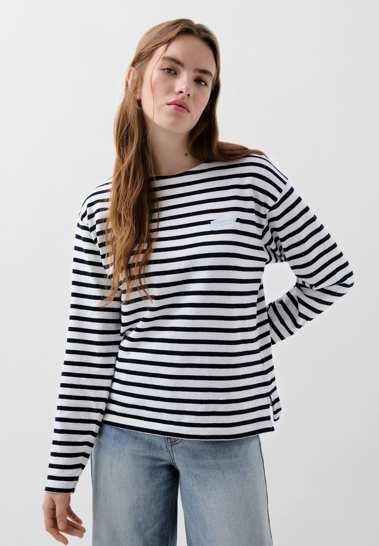 CAMISETA RAYAS MANGA LARGA