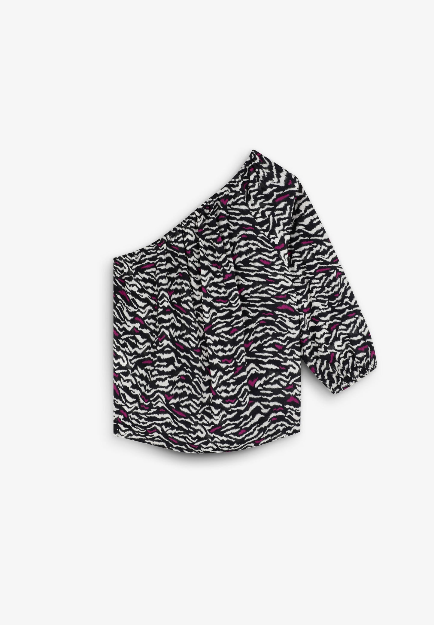 BLUSA ASIMÉTRICA ANIMAL PRINT