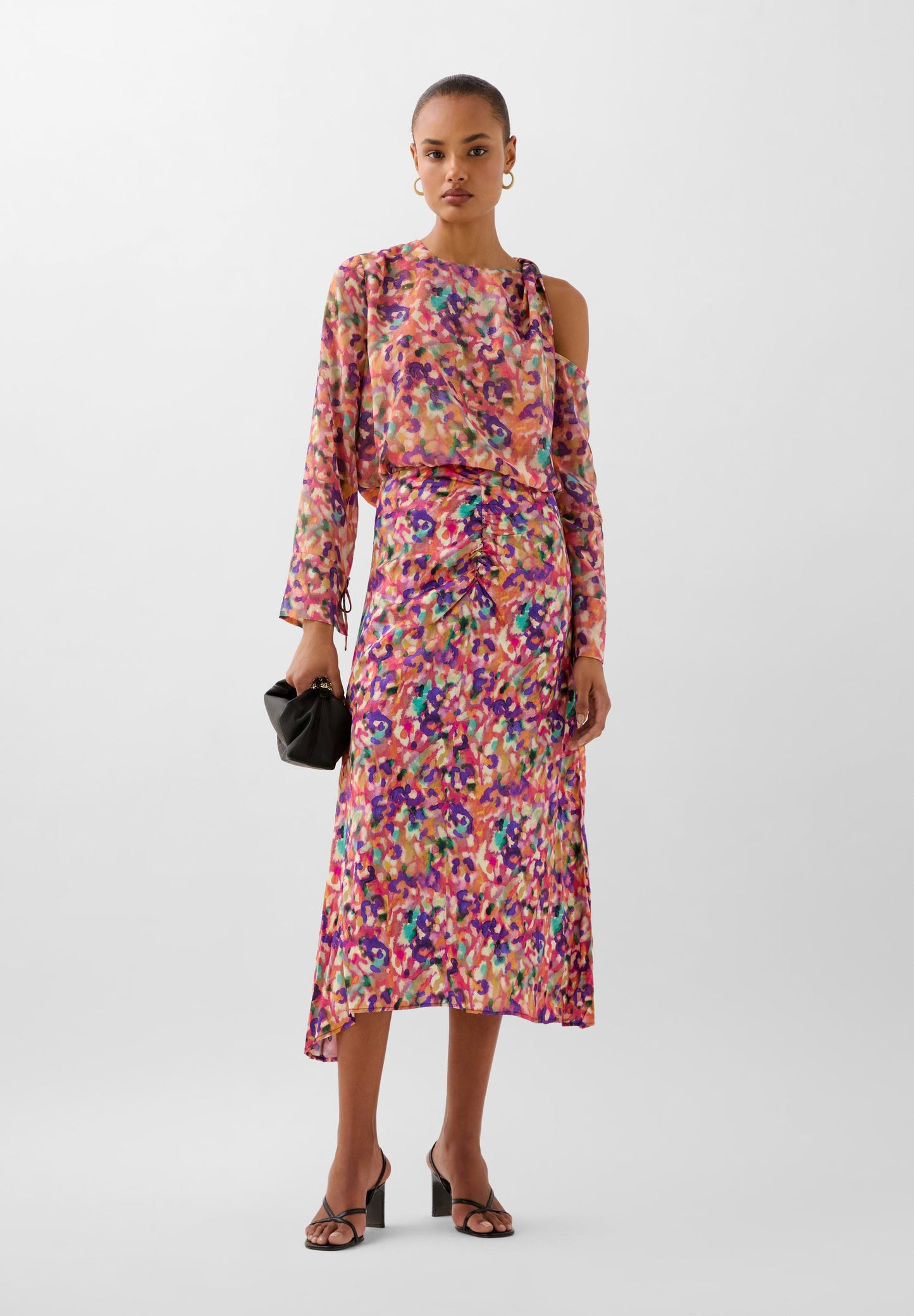 FALDA ESTAMPADA FRUNCIDO