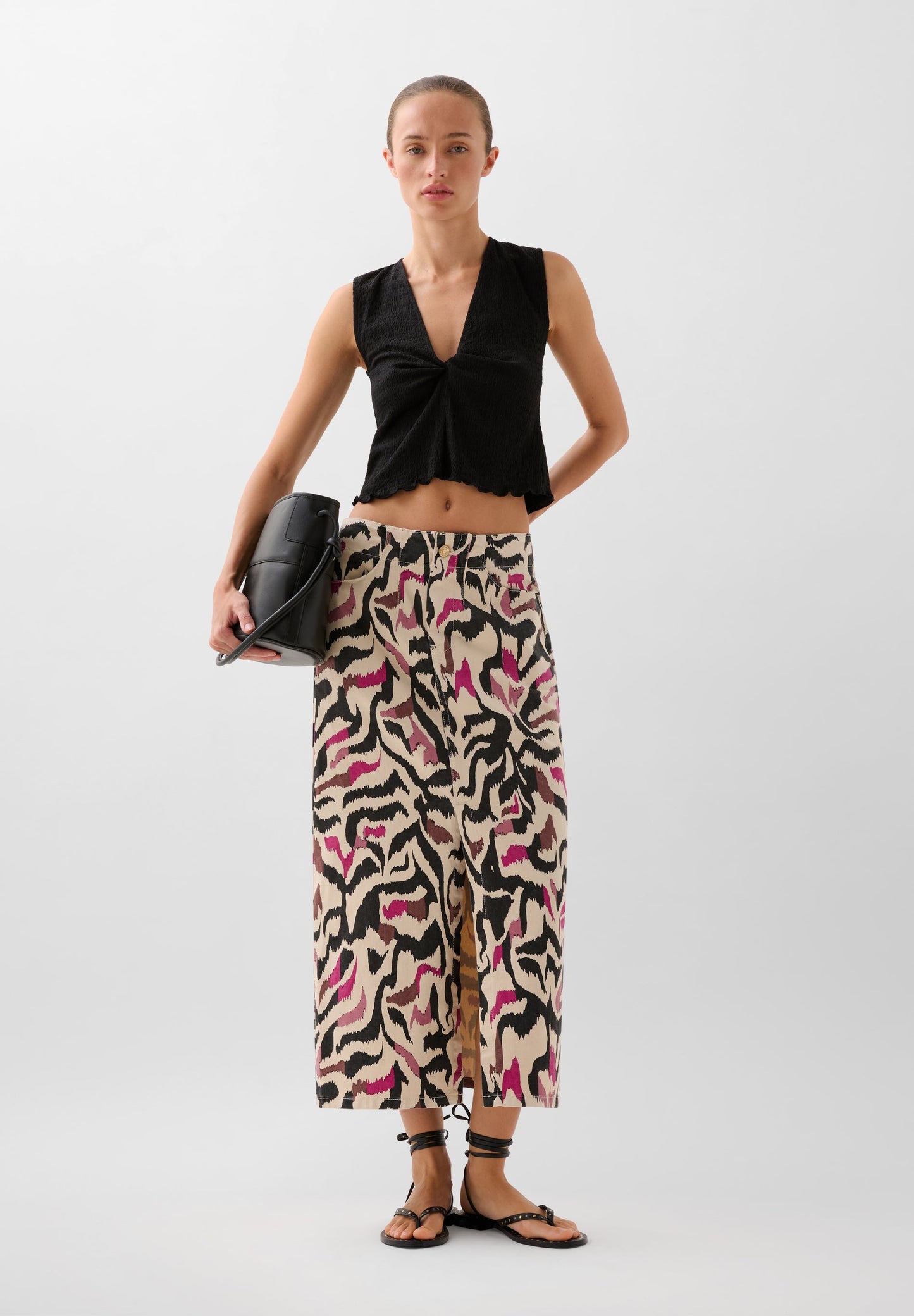 FALDA PRINT DENIM