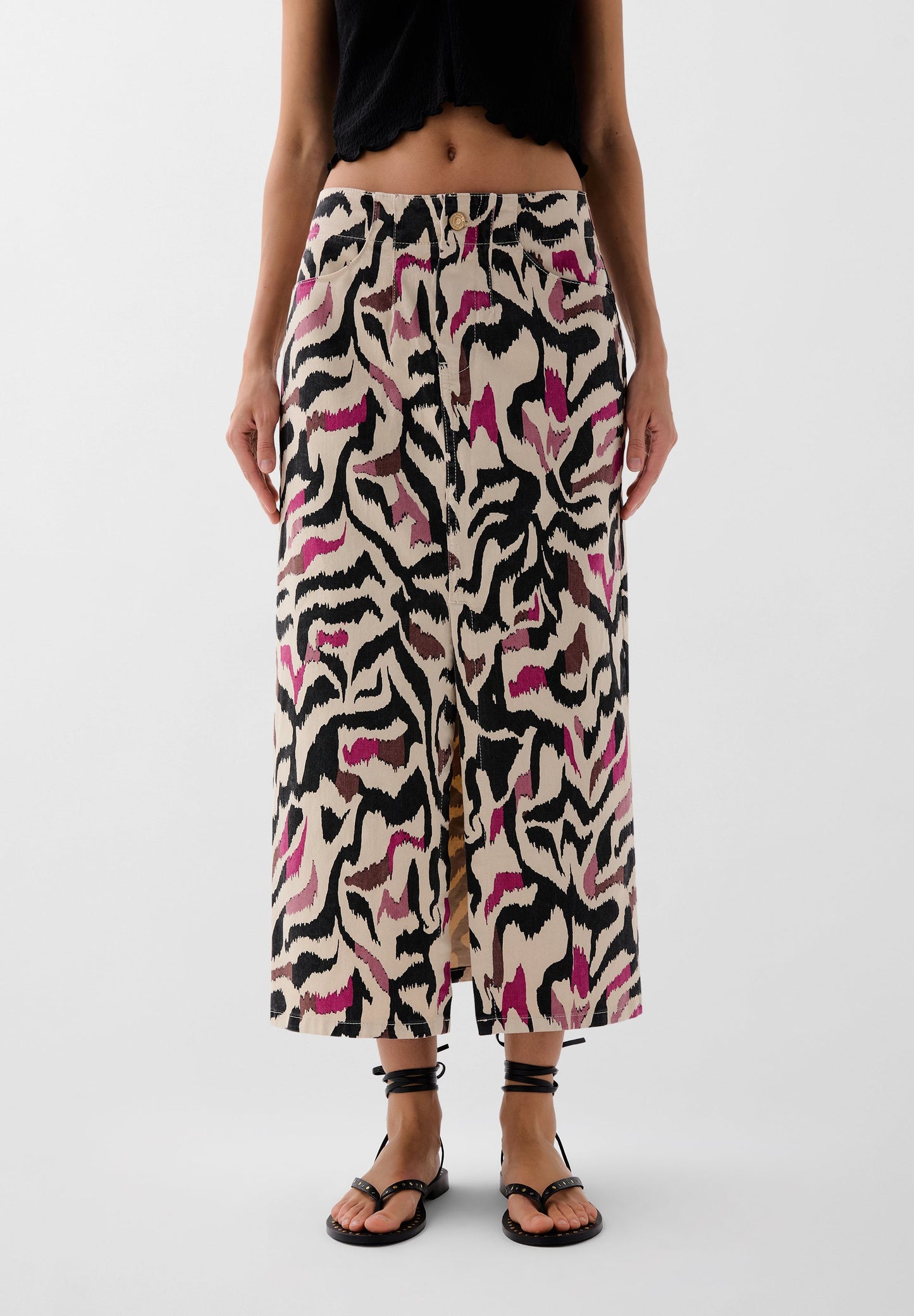 FALDA PRINT DENIM