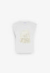 CAMISETA PRINT METALIZADO CALAVERA