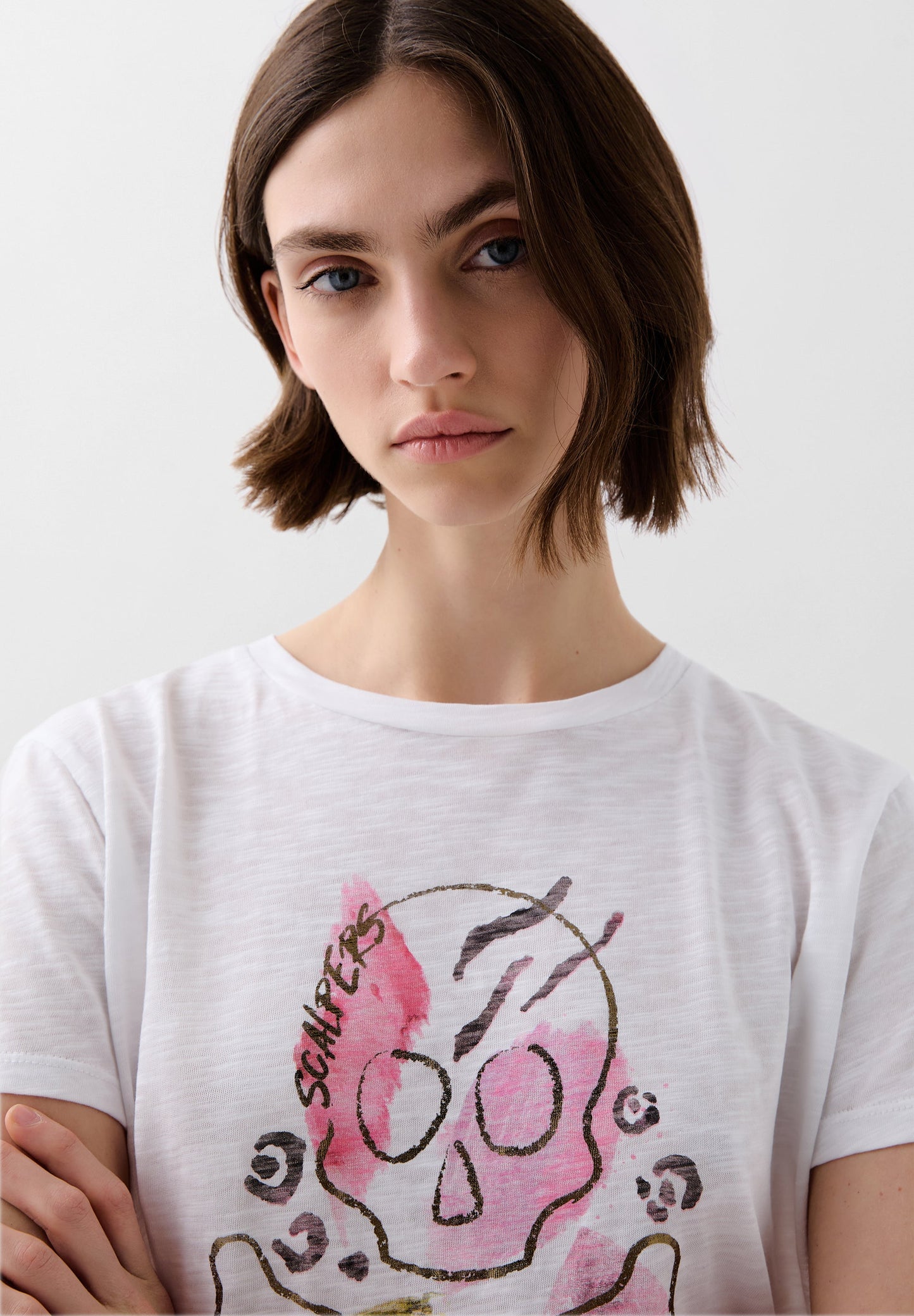 CAMISETA CALAVERA PRINT FRONTAL