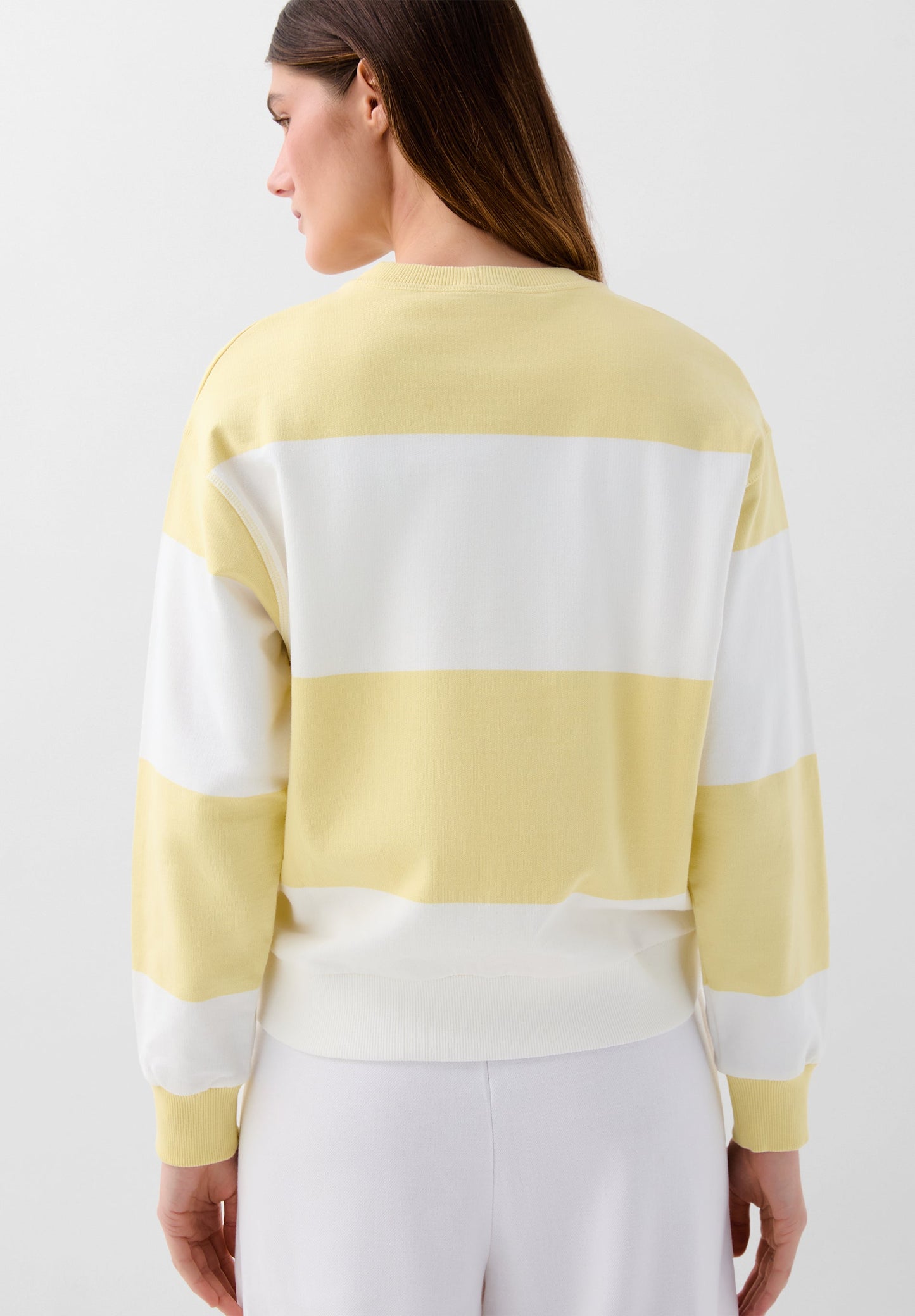 SUDADERA RAYAS LOGO BORDADO