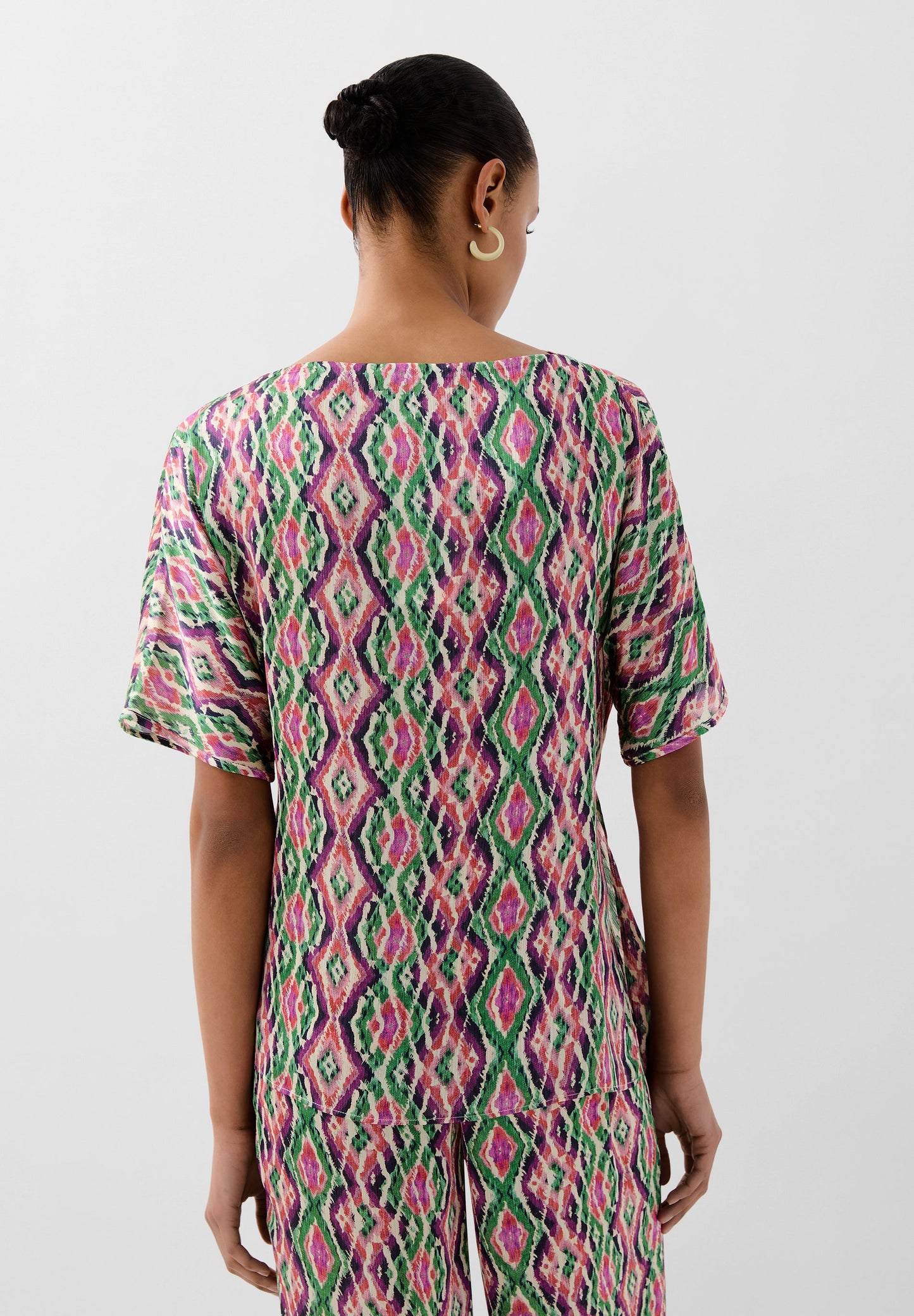 CAMISETA FLUIDA PRINT CRUZADO