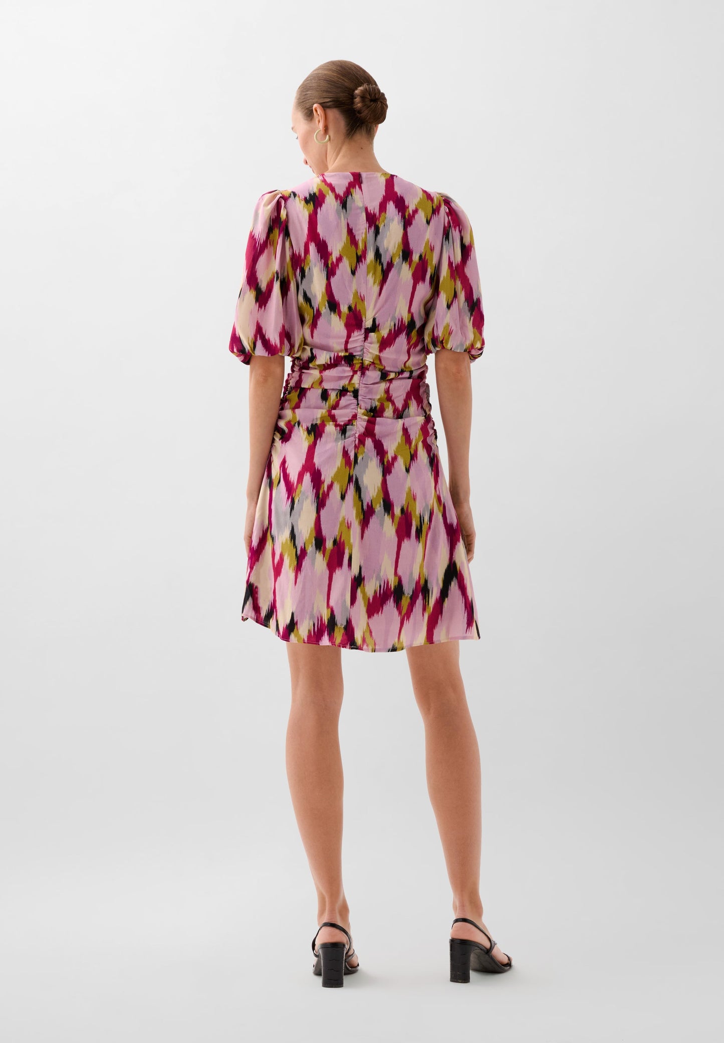SCOR PRINT SHORT DRESS
