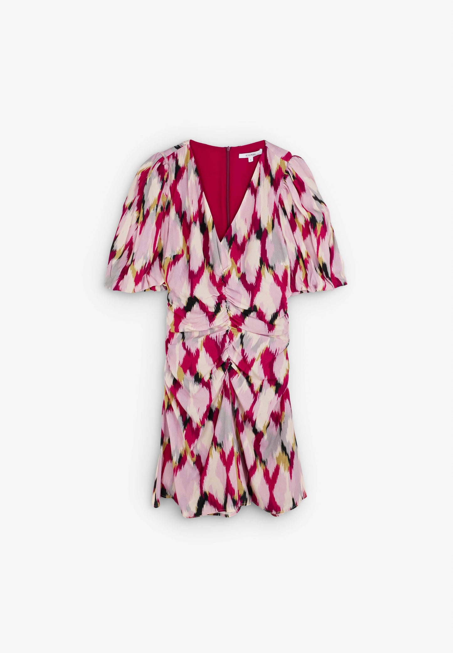 VESTIDO MINI ESTAMPADO FRUNCES