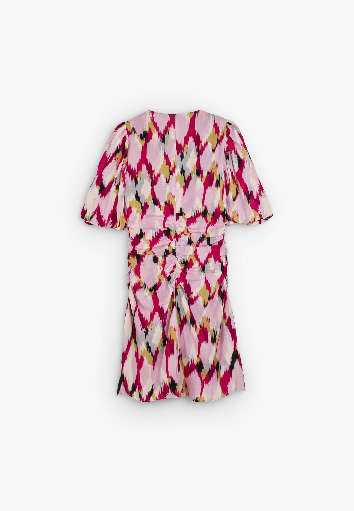 VESTIDO MINI ESTAMPADO FRUNCES