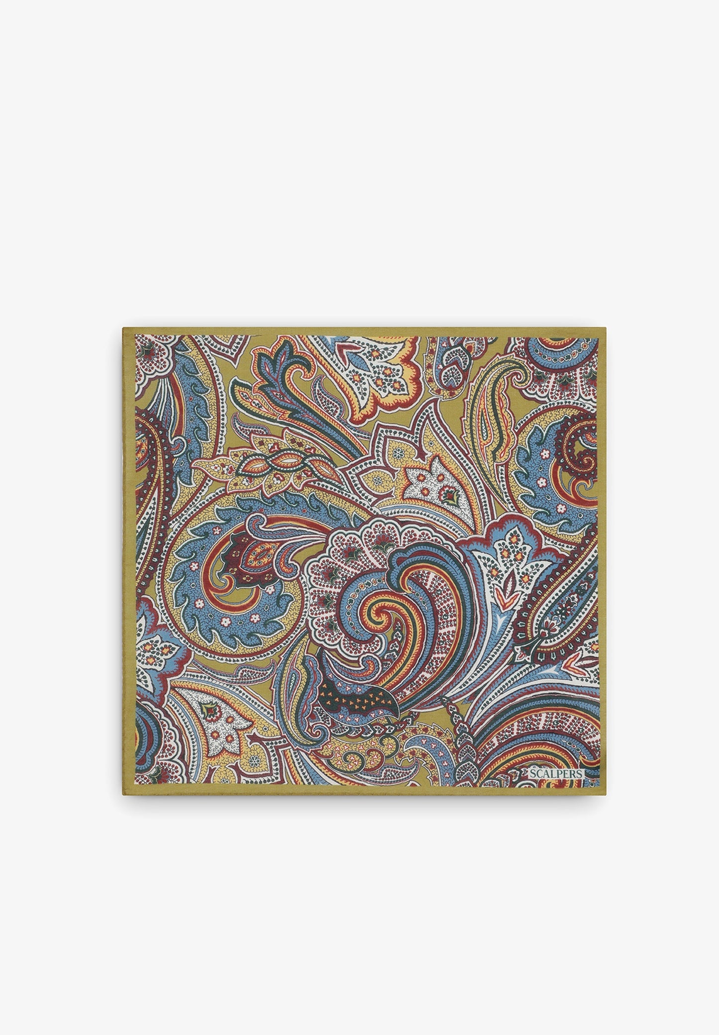 PAÑUELO SEDA ESTAMPADO FLORES