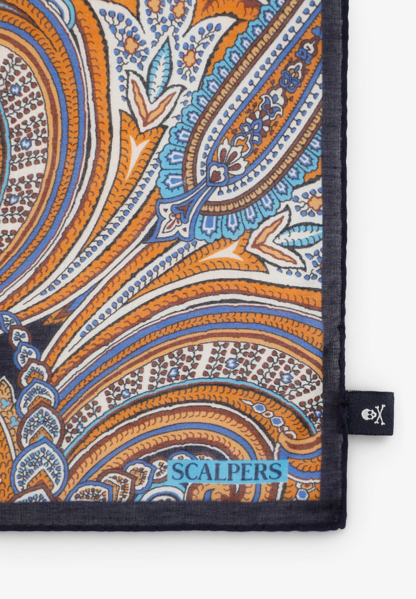 PAÑUELO SEDA ESTAMPADO FLORES