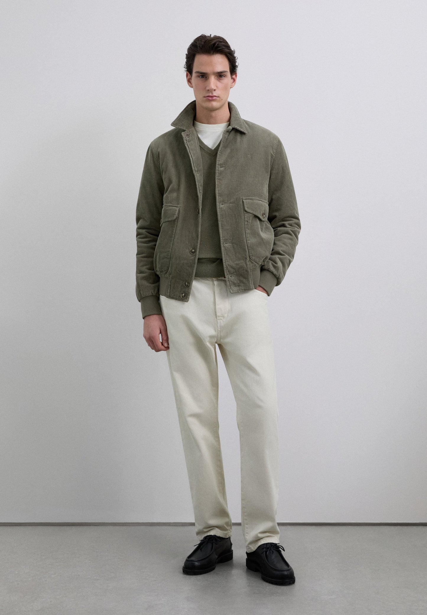 JERSEY PUNTO CUELLO PICO ALGODÓN