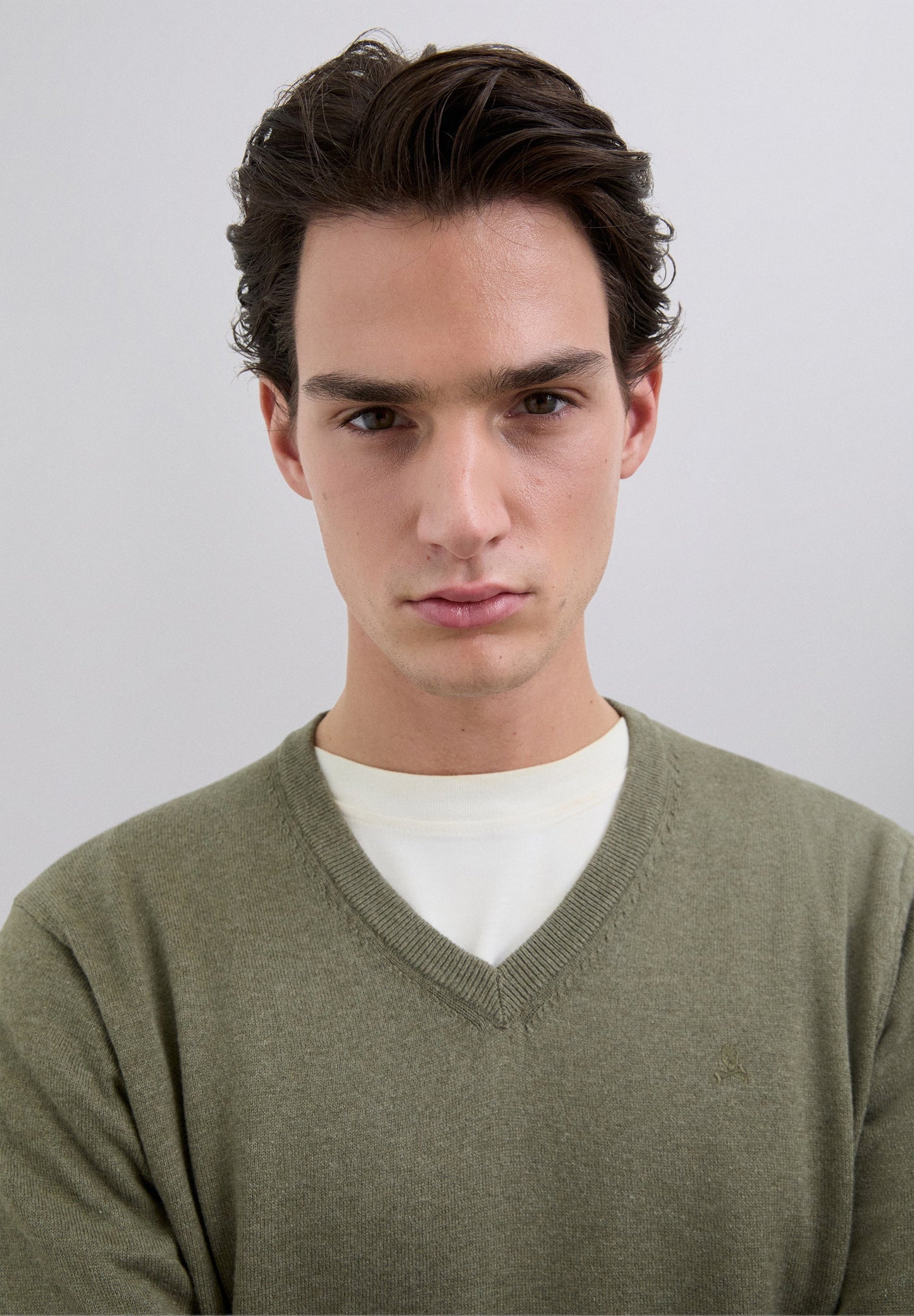 JERSEY PUNTO CUELLO PICO ALGODÓN