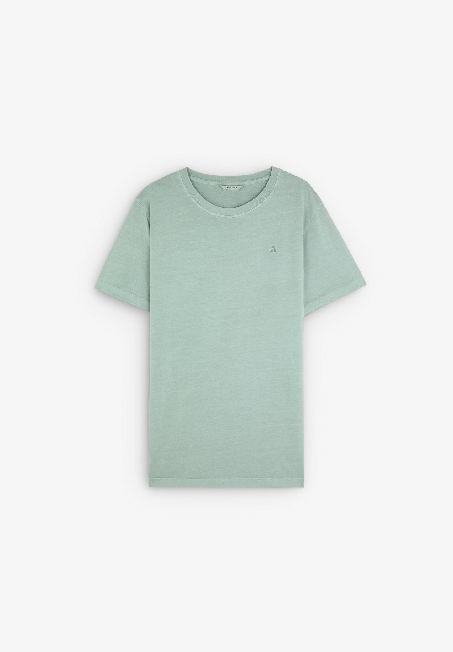 CAMISETA CALAVERA BORDADA TONO