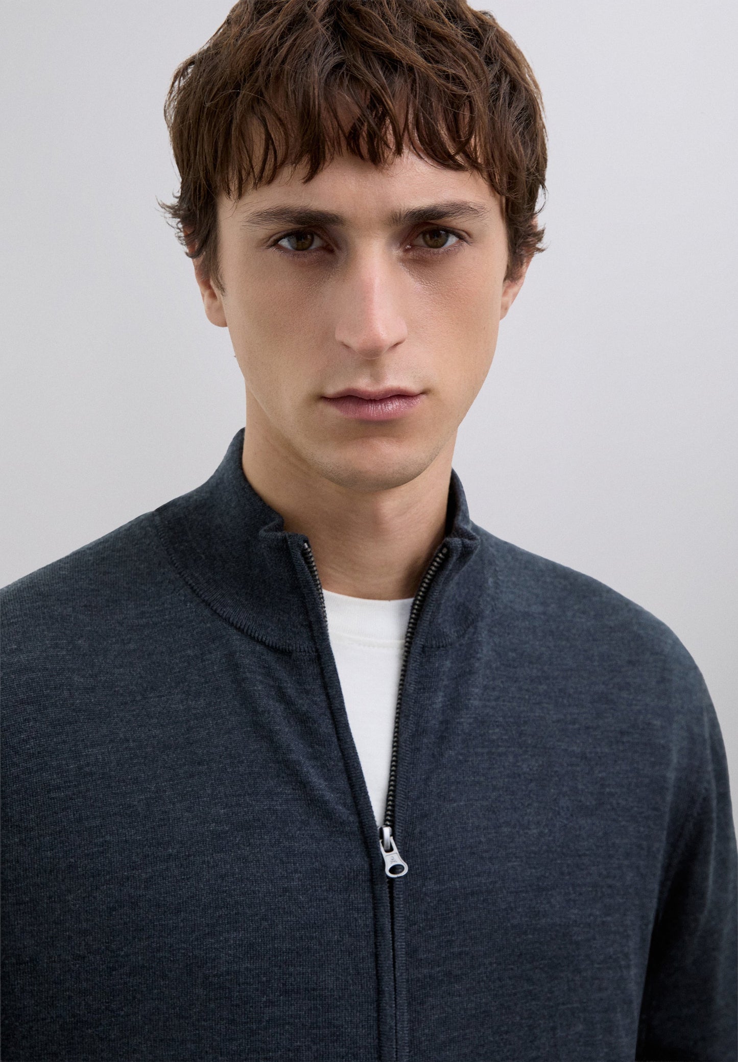 CÁRDIGAN CREMALLERA LANA MERINO