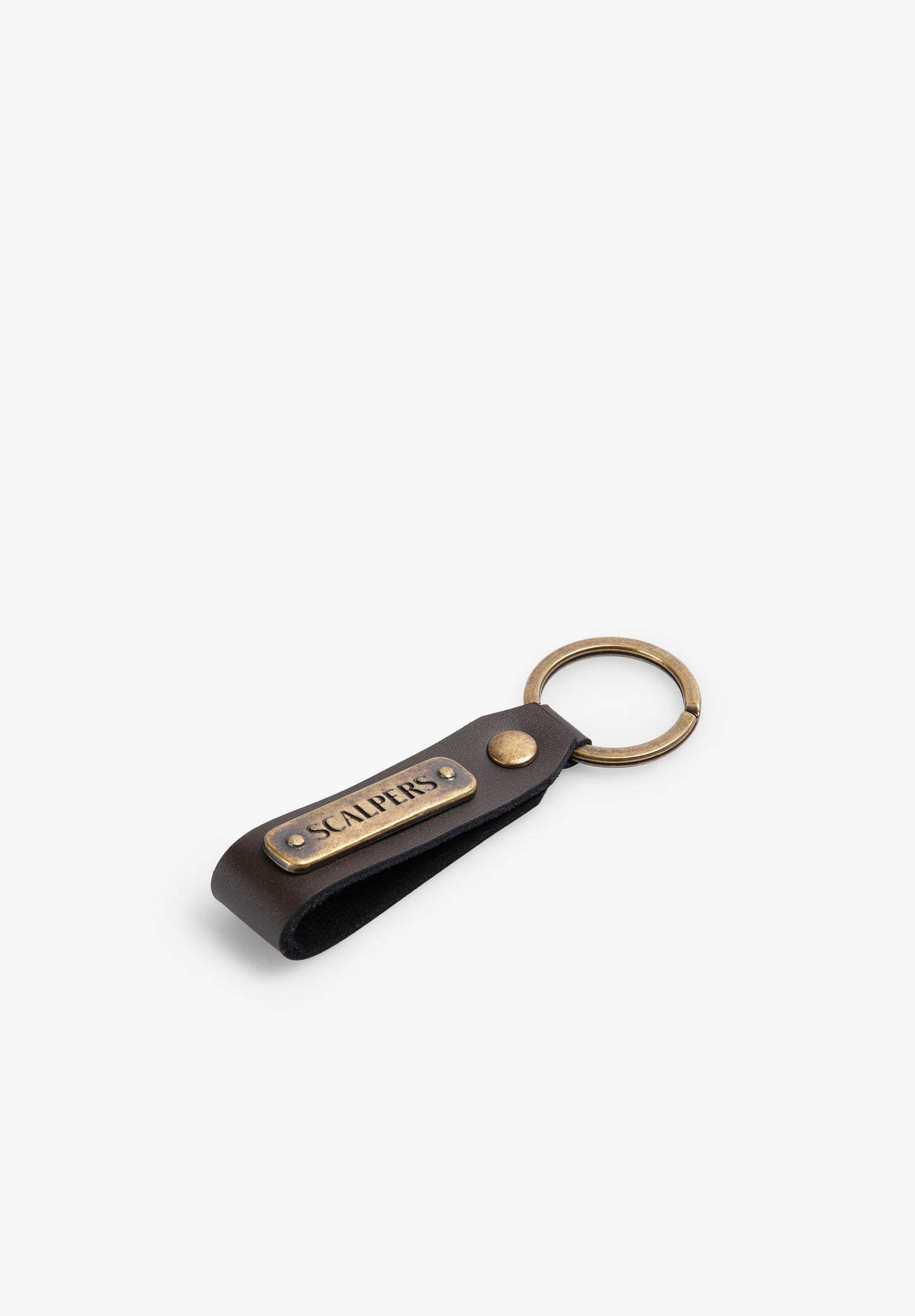 SCLEATHER METAL KEYCHAIN