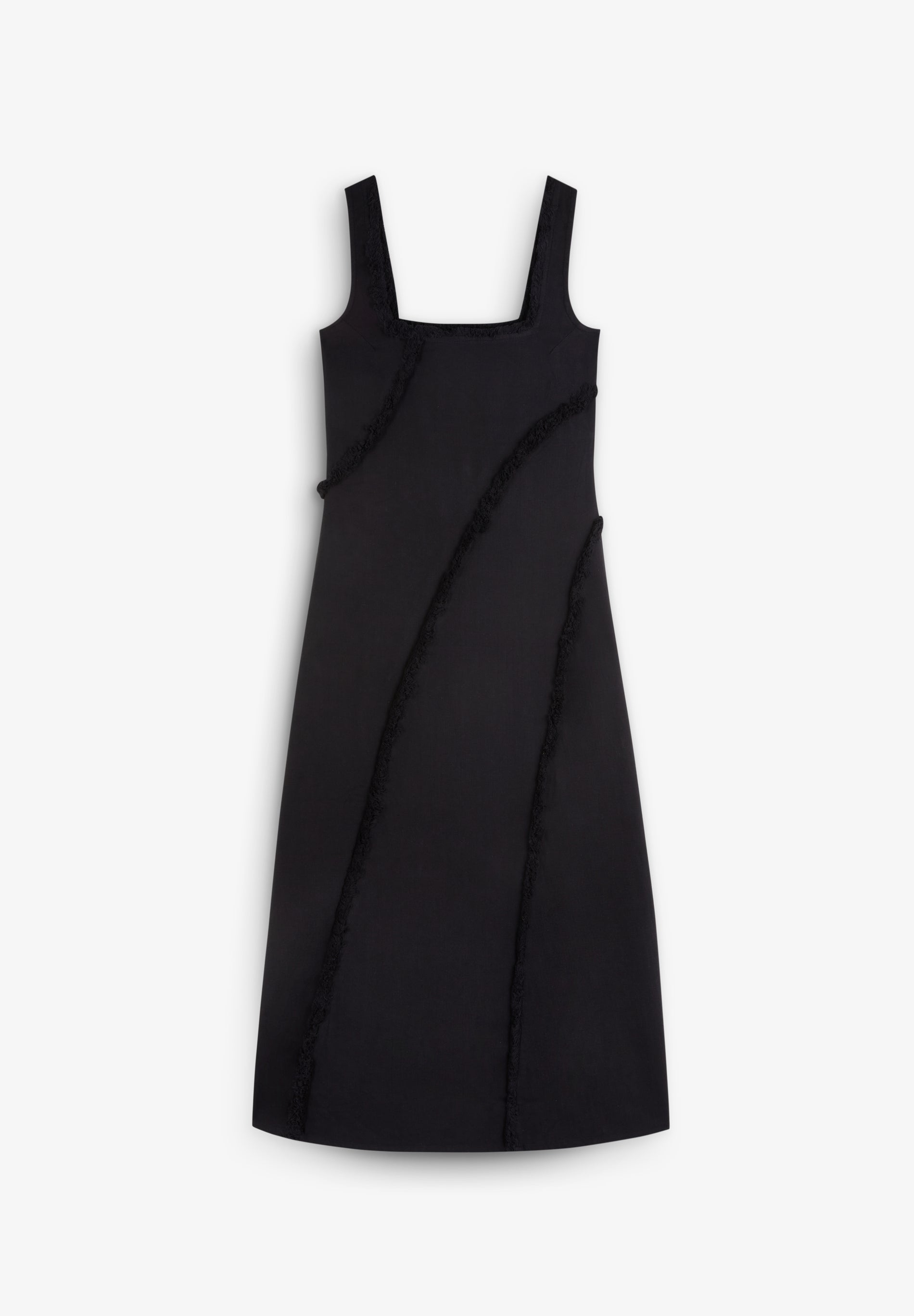 VESTIDO FLECOS DESPUNTADOS