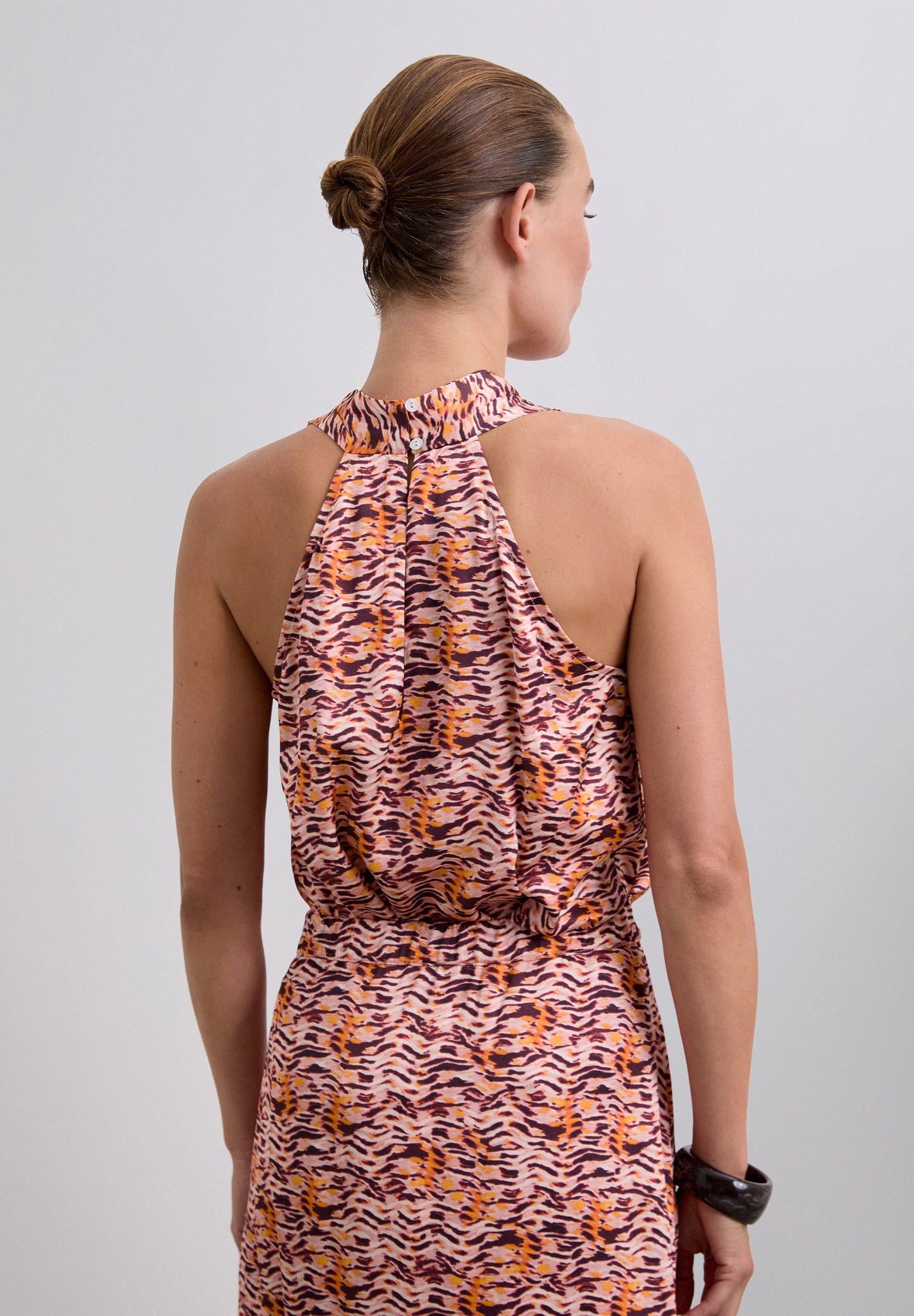 TOP CUELLO HALTER ESTAMPADO