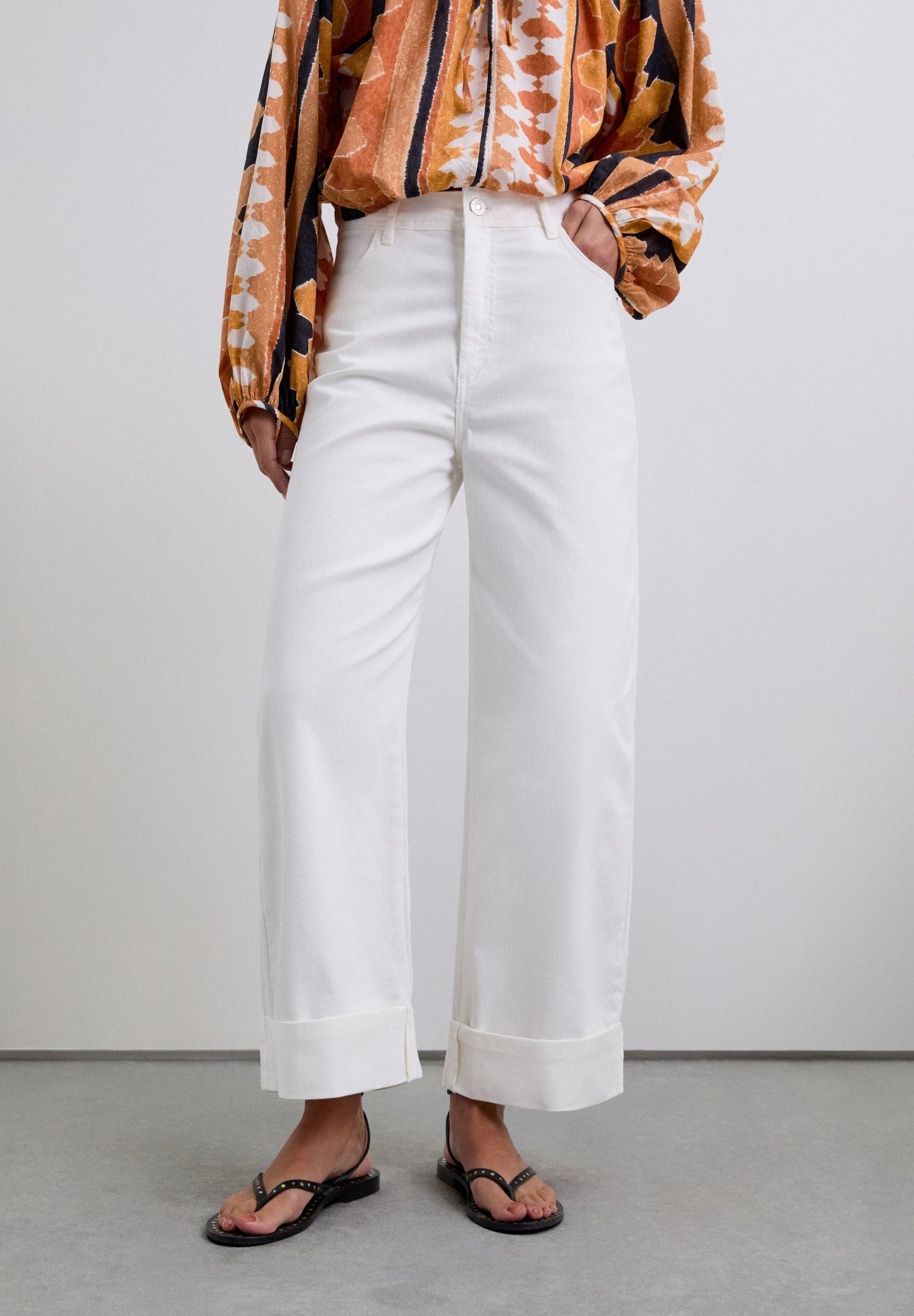 PANTALÓN DENIM CULOTTE