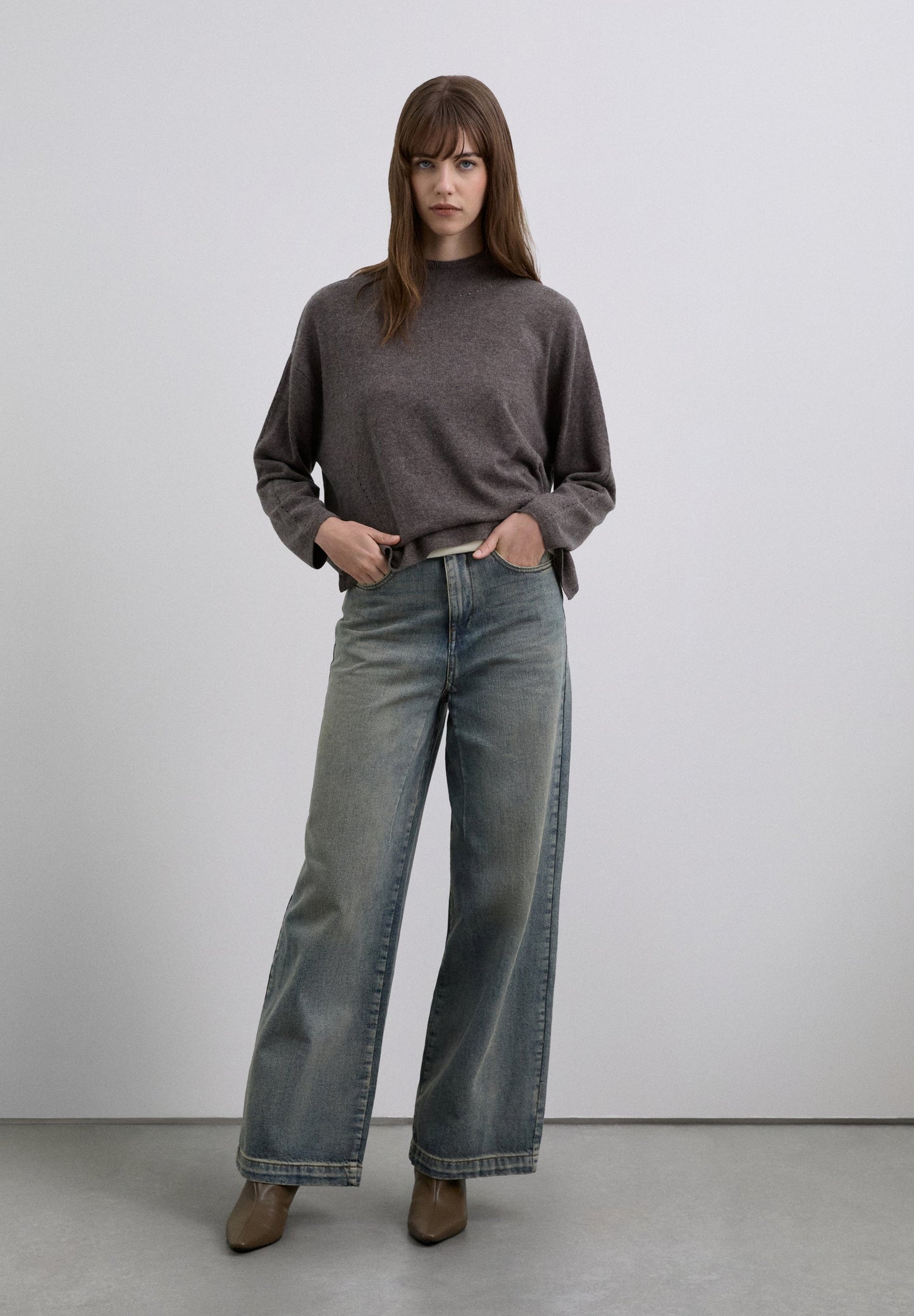 JERSEY CUELLO ALTO MEZCLA LANA